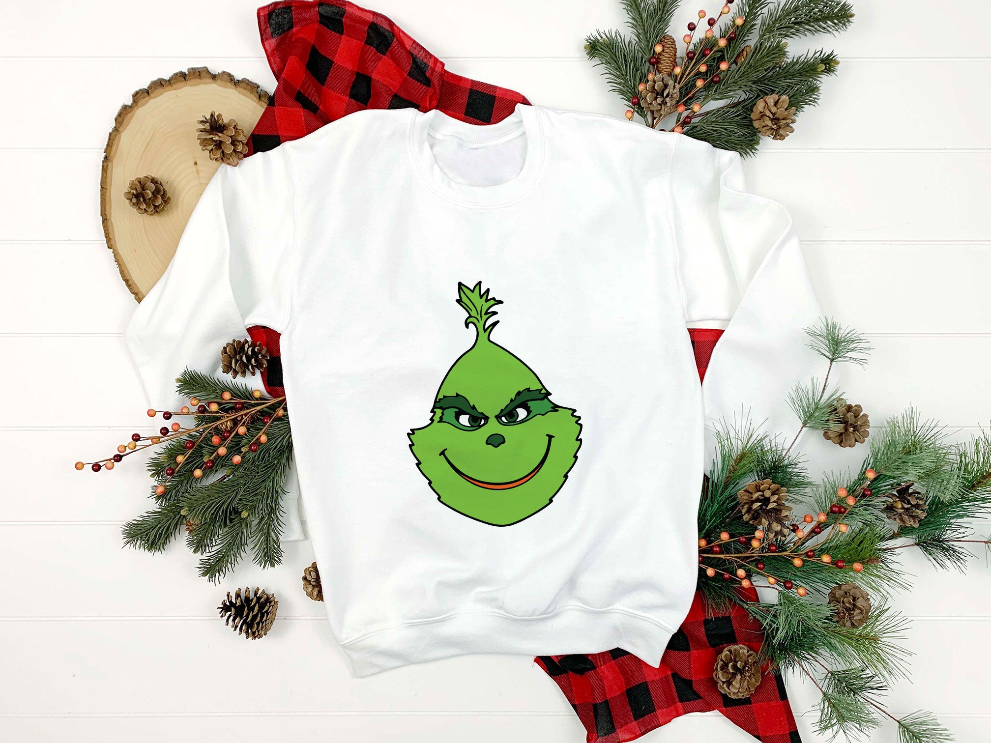 Face The Grinch Green SVG, Christmas SVG PNG DXF EPS File