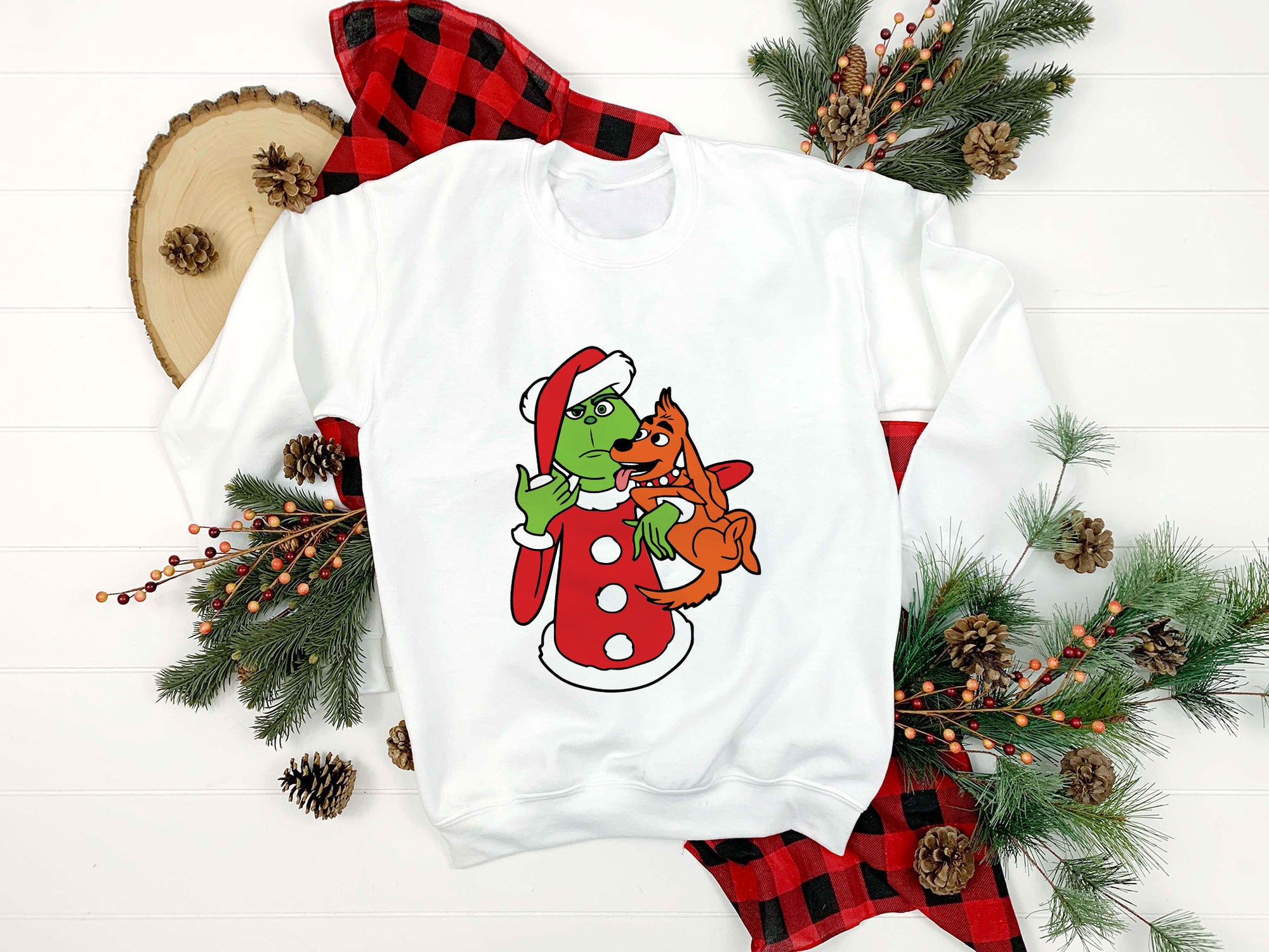Grinch Santa Hat And Max Christmas SVG, Grinch Christmas SVG.
