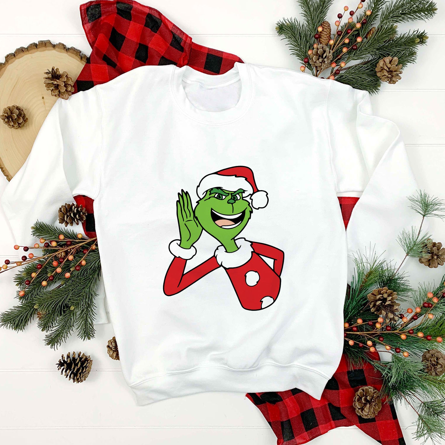 The Grinch Santa Hat Christmas SVG, Christmas SVG PNG DXF EPS File.
