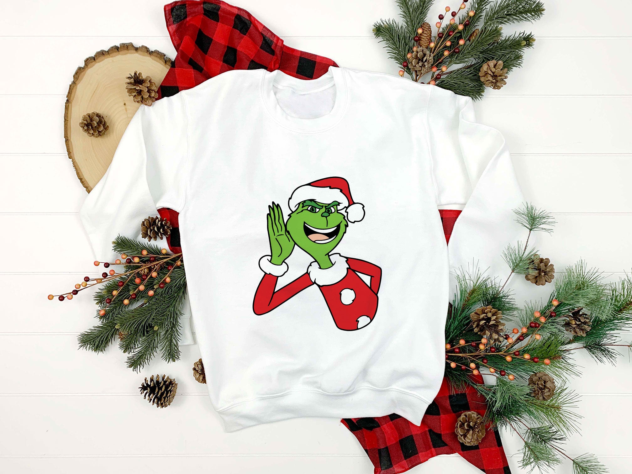 The Grinch Santa Hat Christmas SVG, Christmas SVG PNG DXF EPS File.