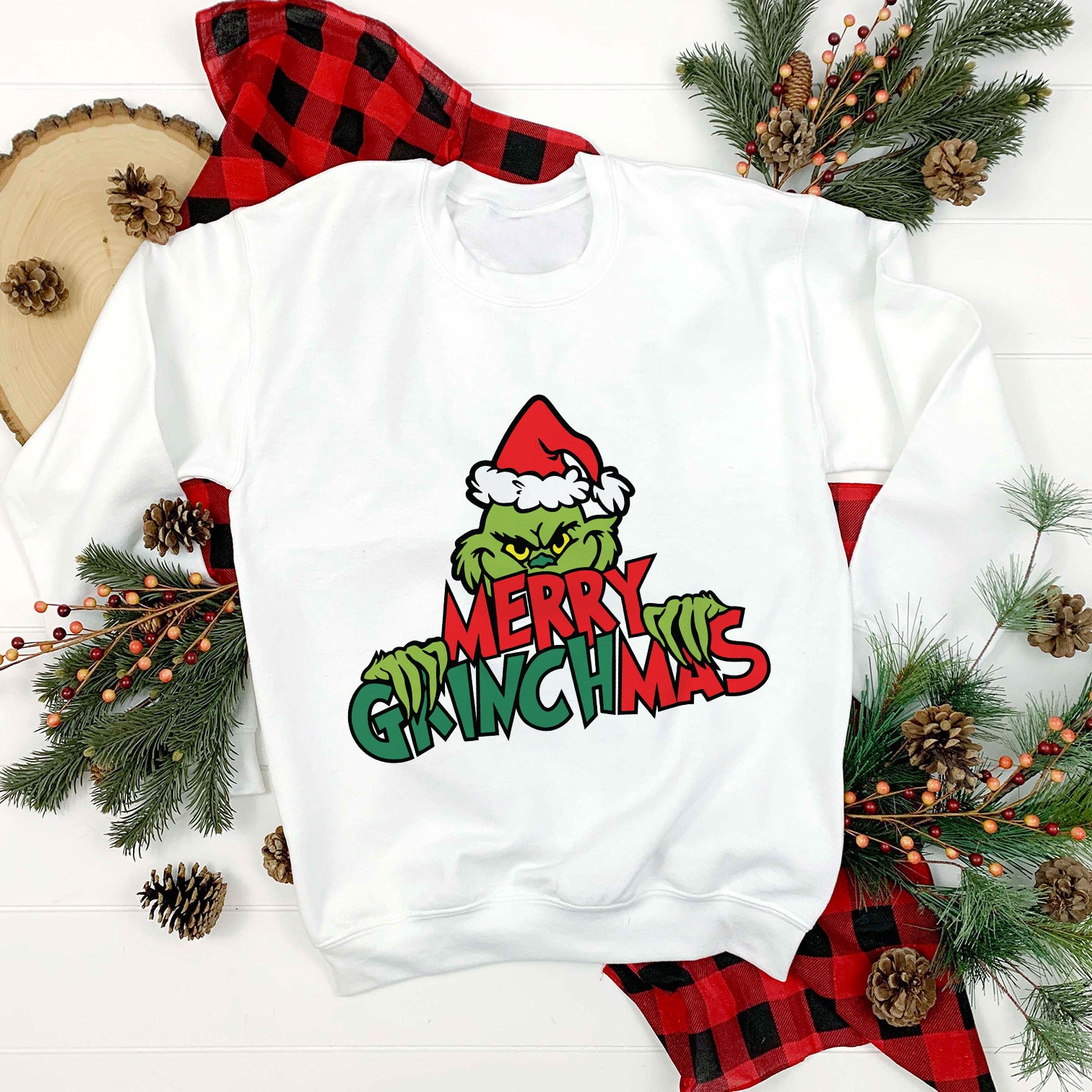 Merry Grinchmas Santa Claus Hat Christmas SVG,  Christmas SVG.