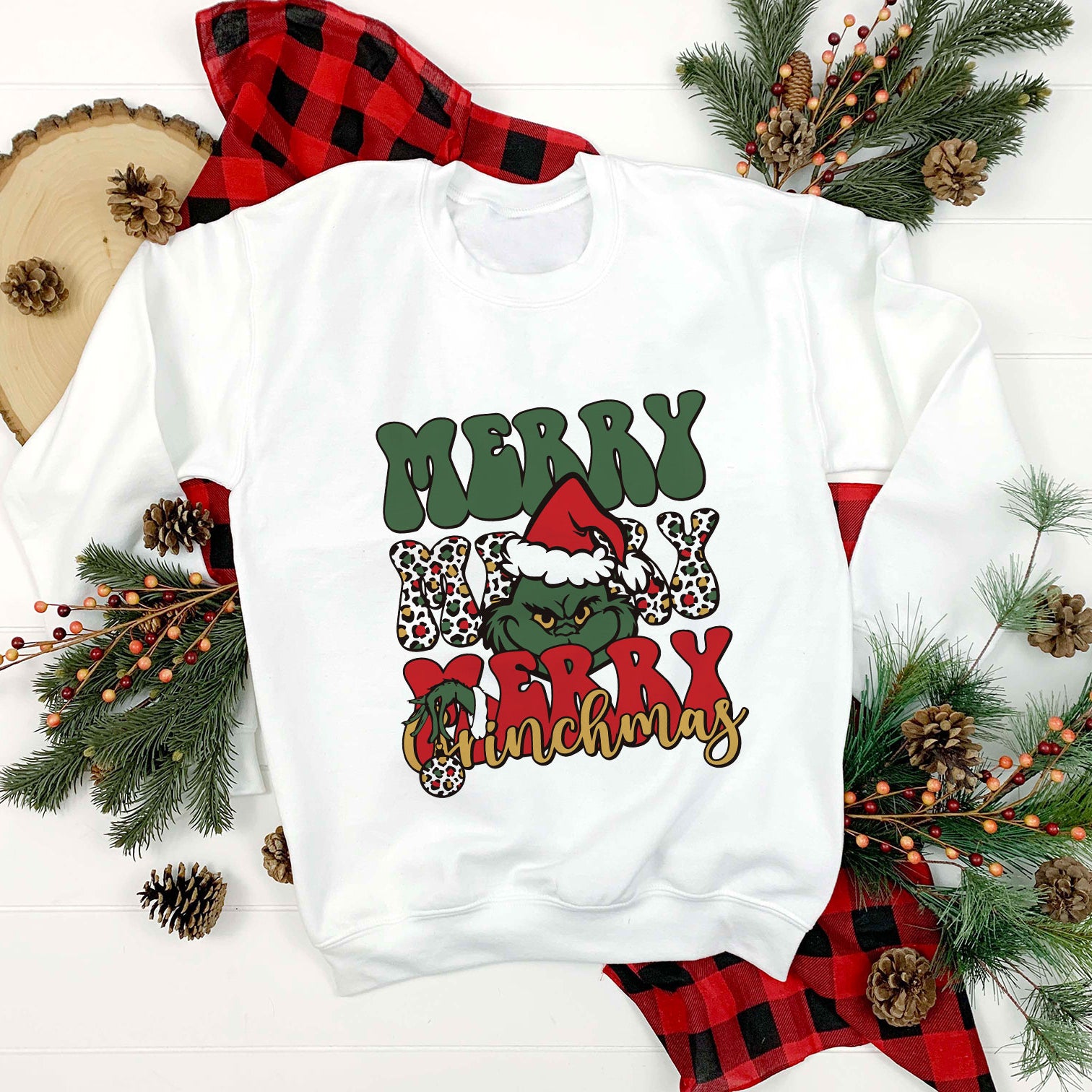 Merry Grinchmas Santa Hat Christmas SVG, Grinch Christmas SVG.