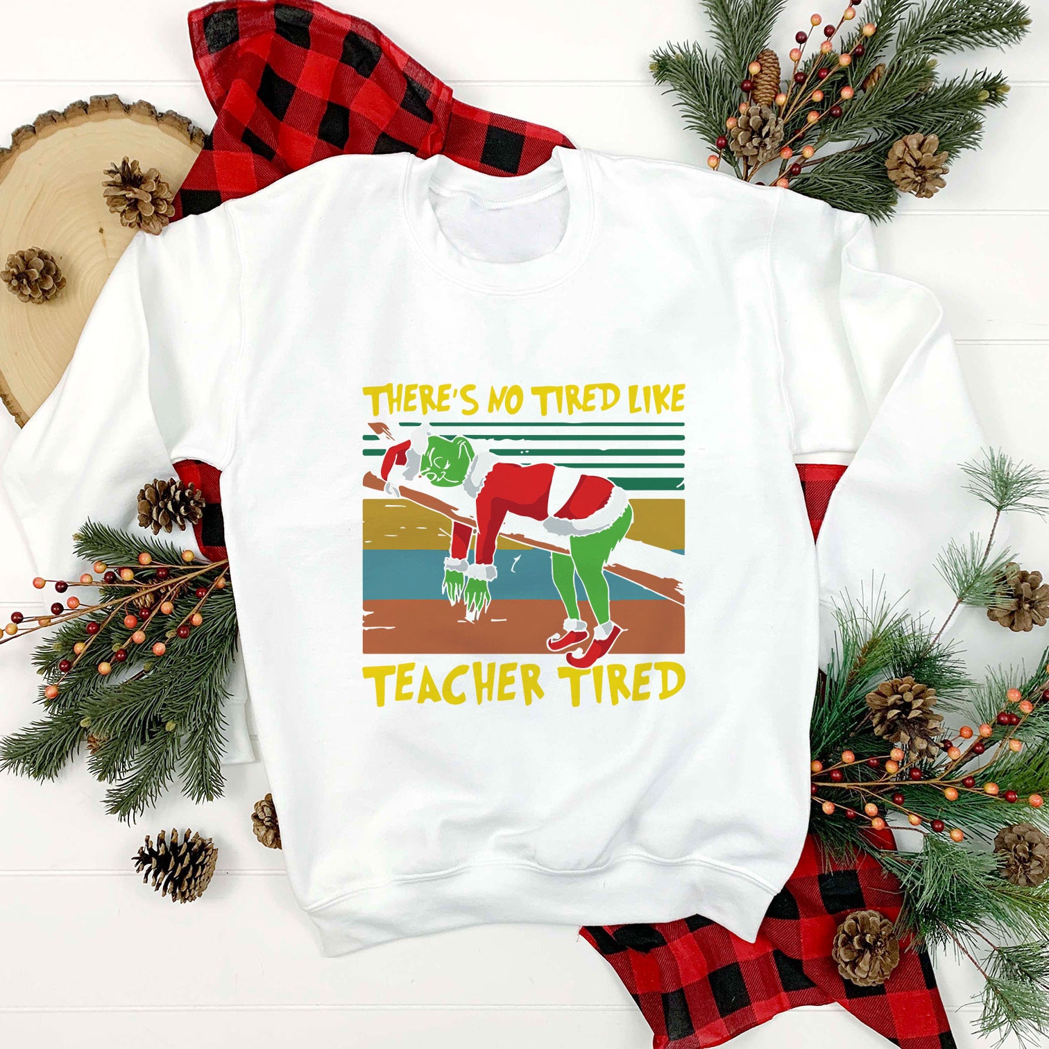 There's No Tired Like Teacher Tired SVG, Christmas SVG PNG DXF EPS File.