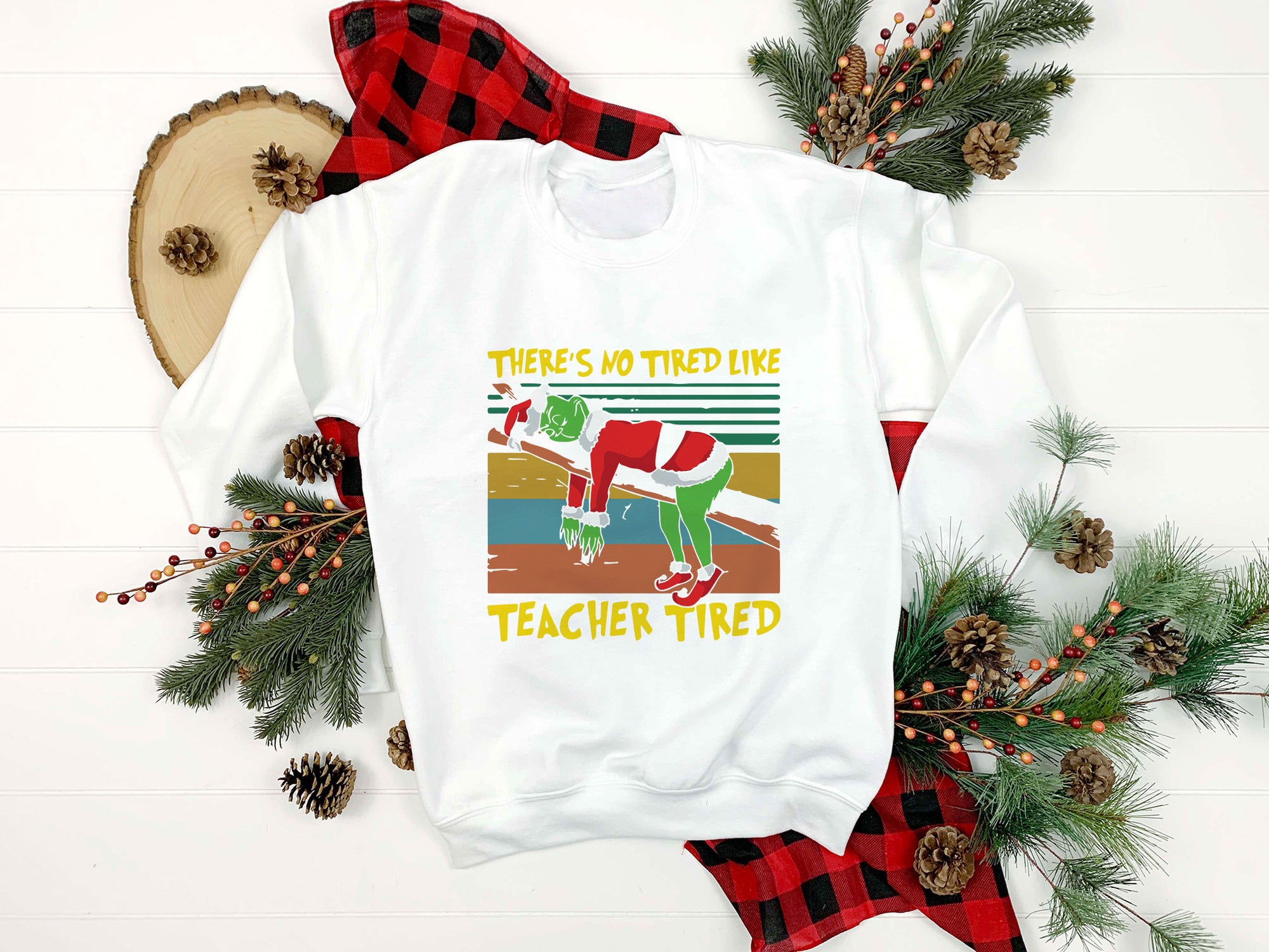 There's No Tired Like Teacher Tired SVG, Christmas SVG PNG DXF EPS File.