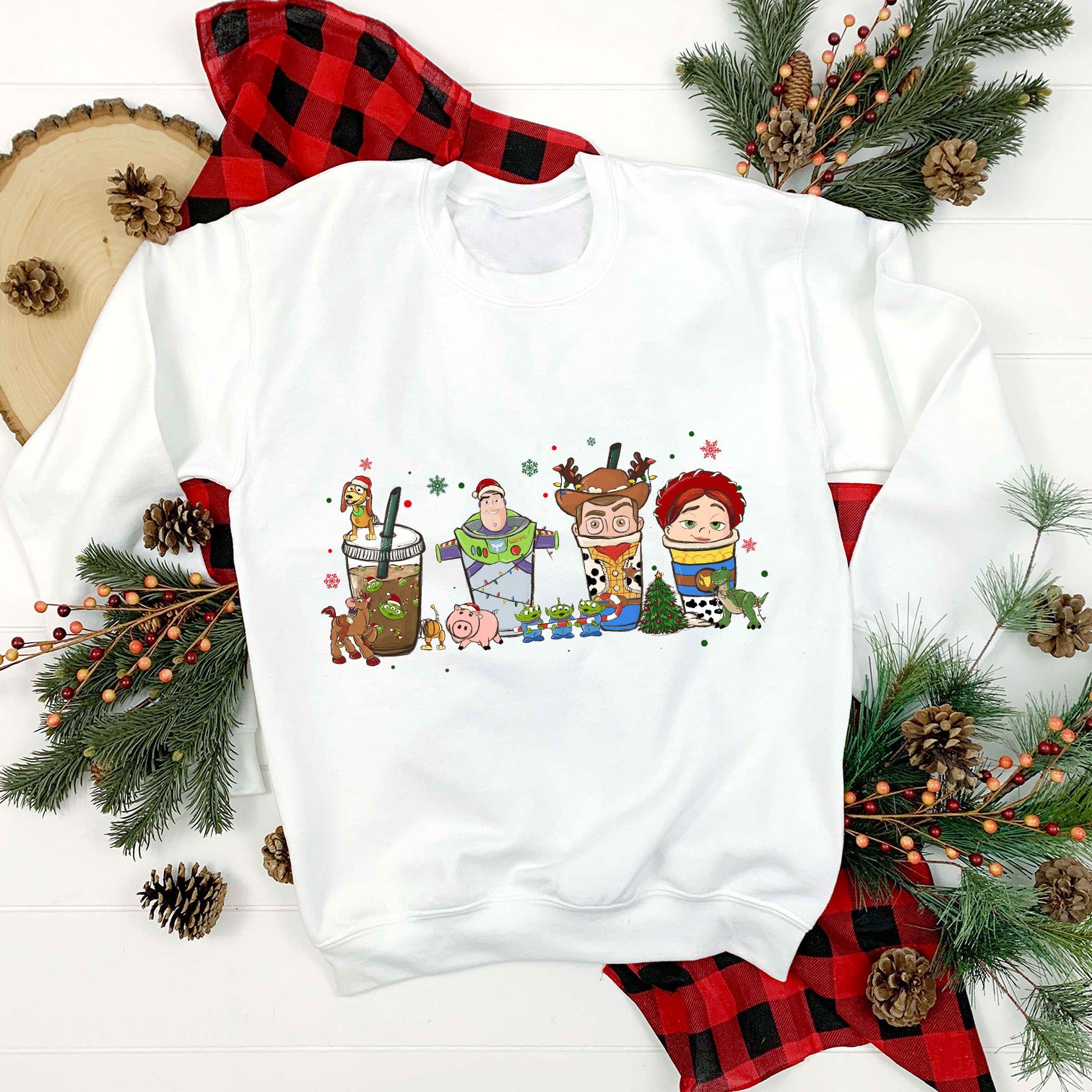 Toy Story Coffee Christmas PNG, Christmas Coffee PNG.