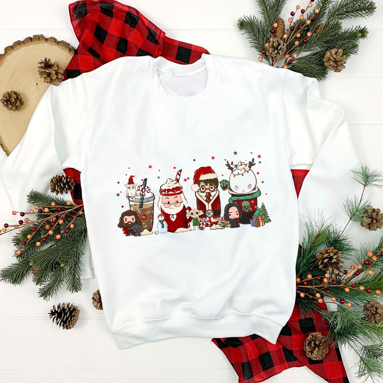 Harry Potter Santa Claus Hat Christmas Coffee PNG, Christmas Coffee PNG.