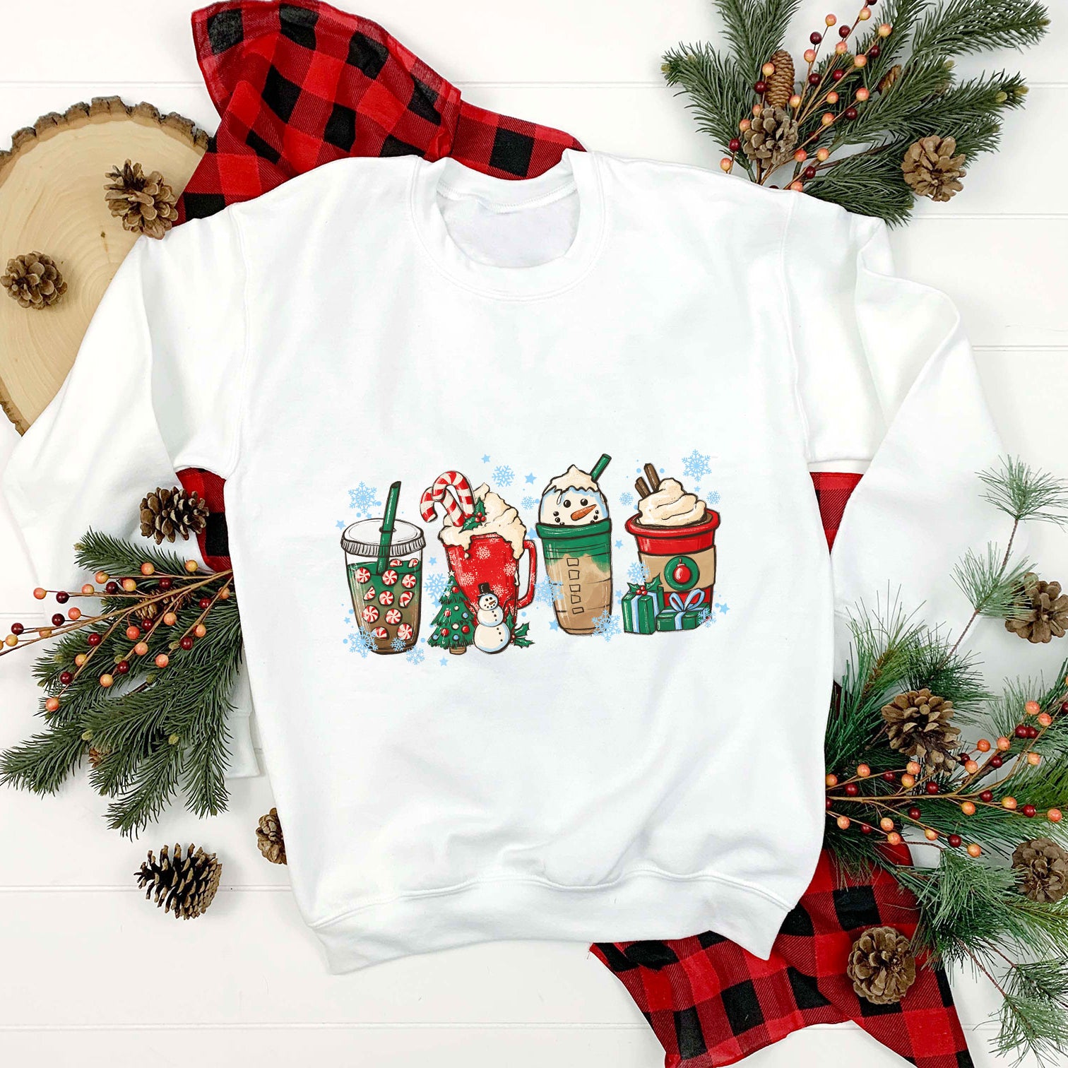 Snowman Merry Christmas Coffee PNG, Christmas PNG File.