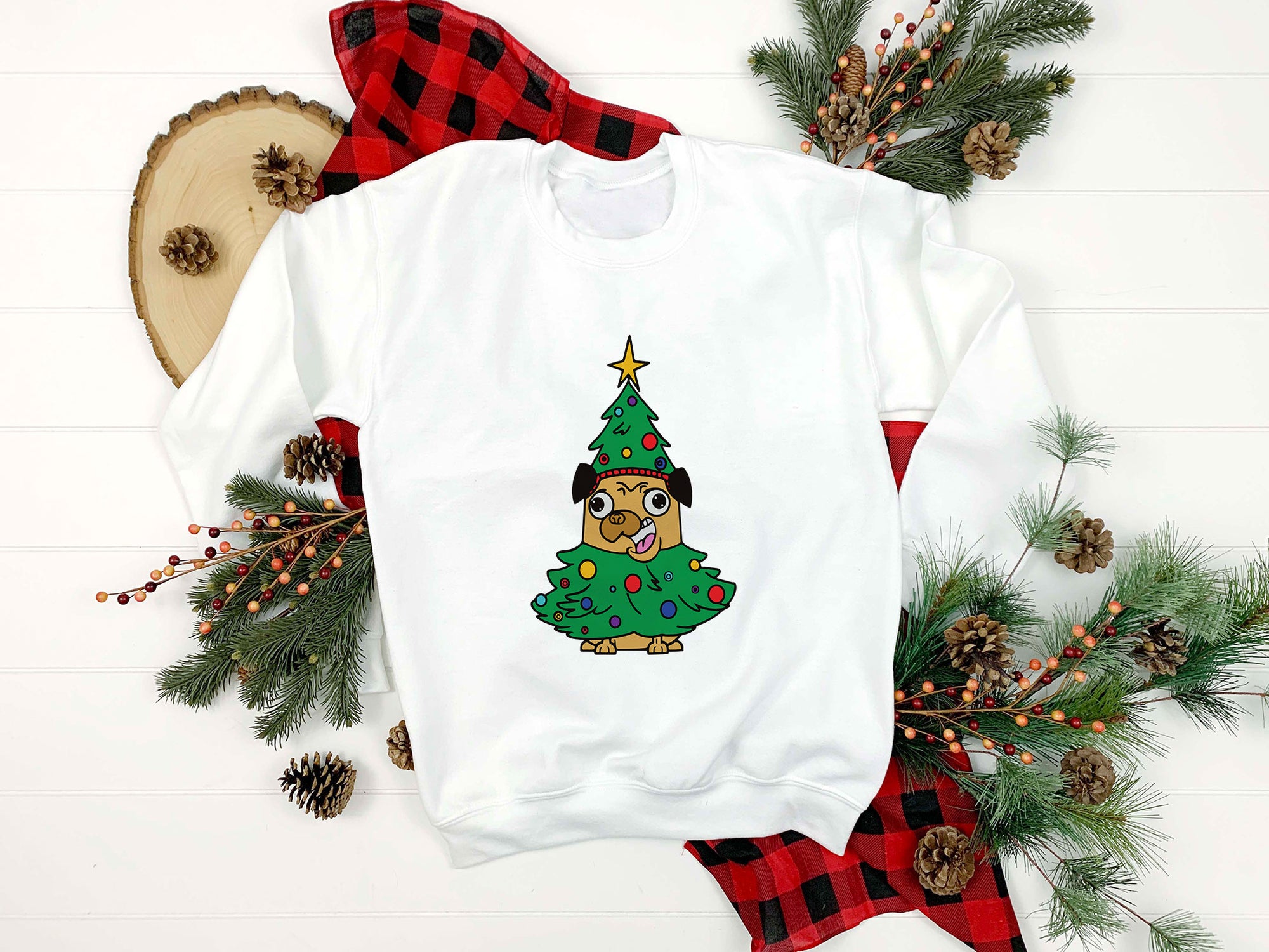 Doggy Christmas Dog Xmas Christmas Tree SVG, Christmas SVG File.