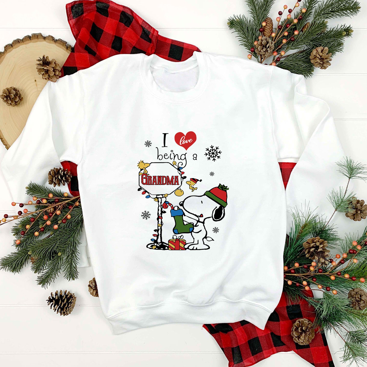 I Love Being Grandma Snoopy Christmas SVG, Christmas SVG.