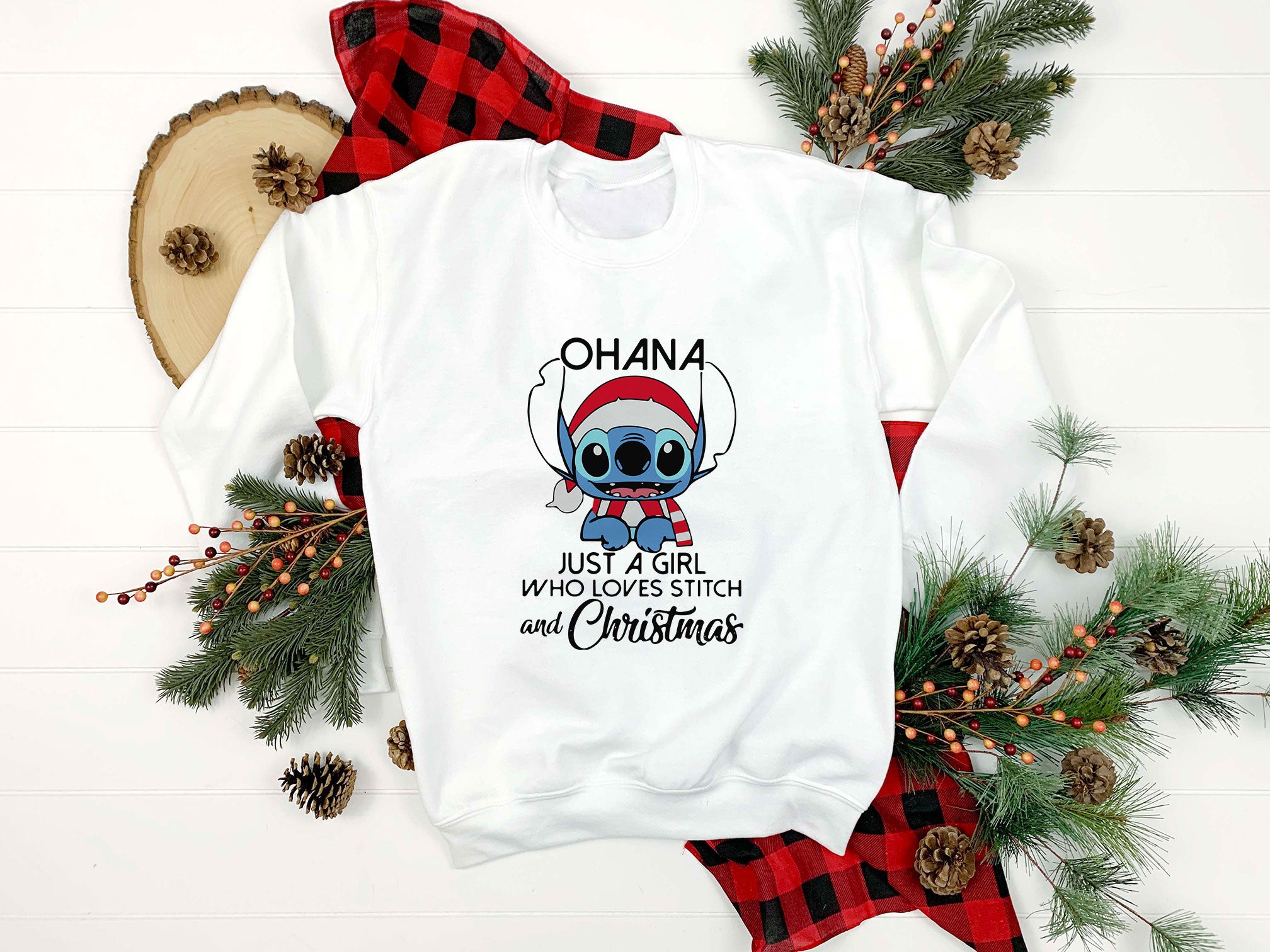 OHANA Just A Girl Who Loves Stitch And Christmas SVG, Christmas SVG.