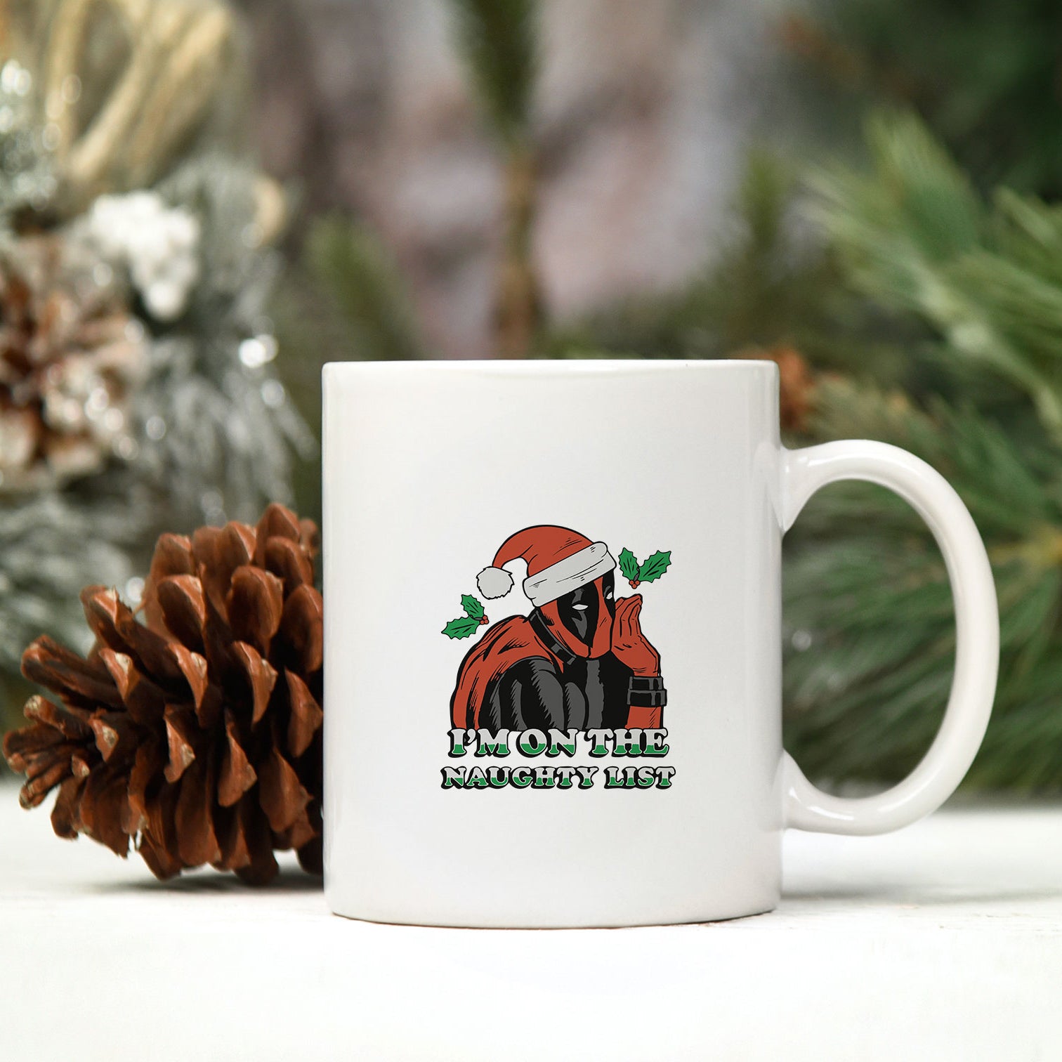 I'm On The Naughty List SVG, Deadpool Christmas SVG PNG DXF EPS File.