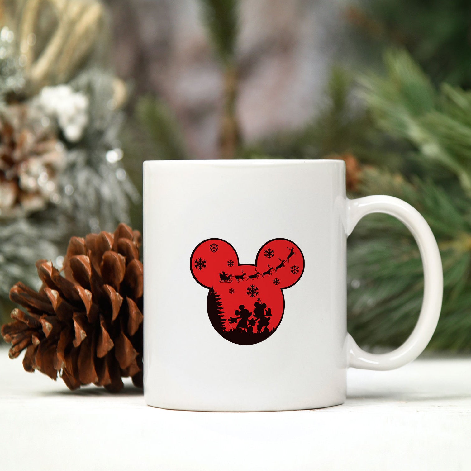 Mickey And Minnie Christmas SVG, Christmas SVG PNG DXF EPS File.