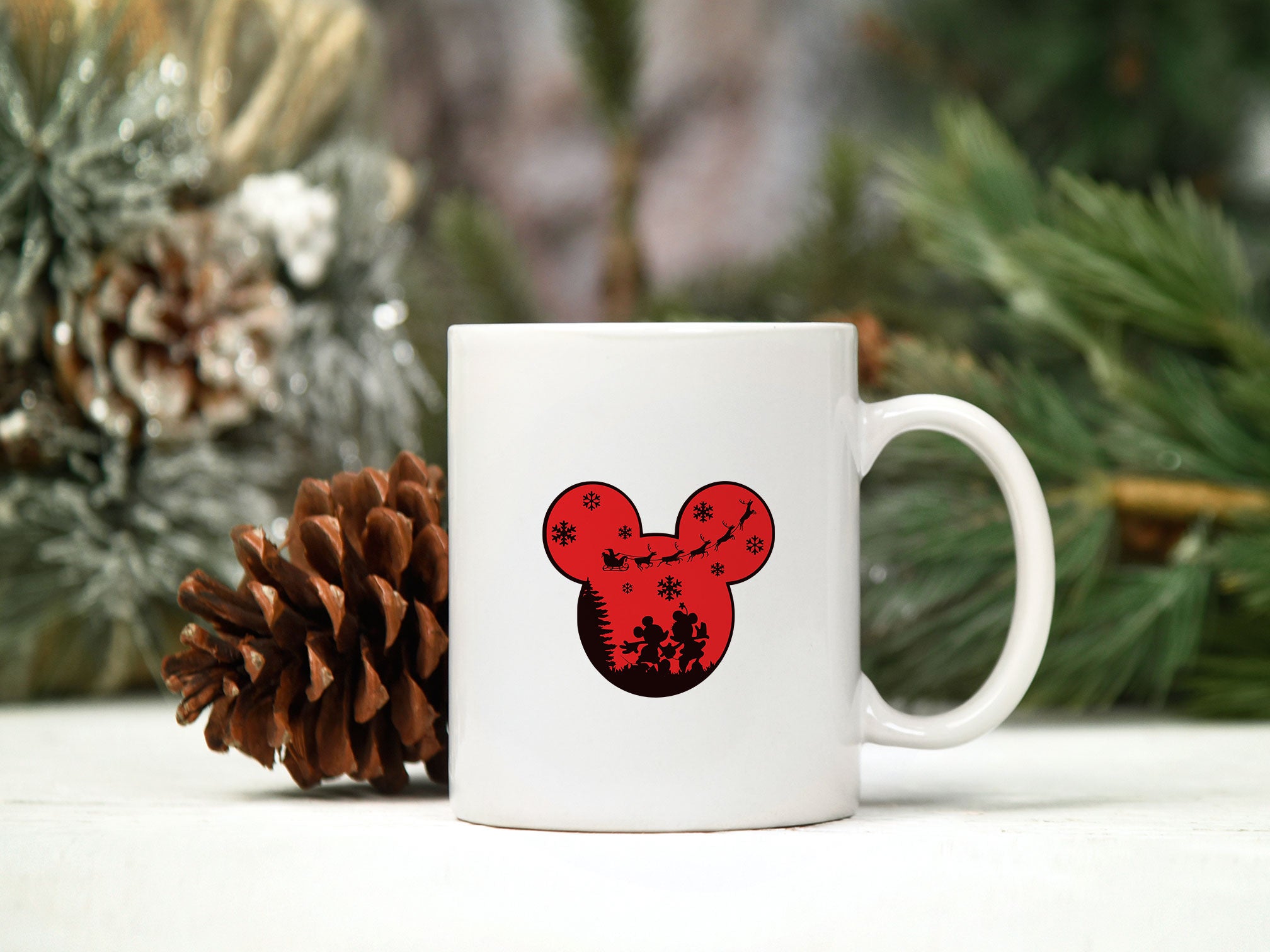 Mickey And Minnie Christmas SVG, Christmas SVG PNG DXF EPS File.