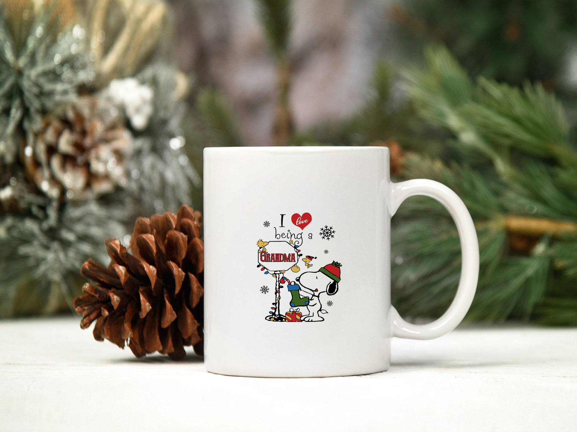 I Love Being Grandma Snoopy Christmas SVG, Christmas SVG.