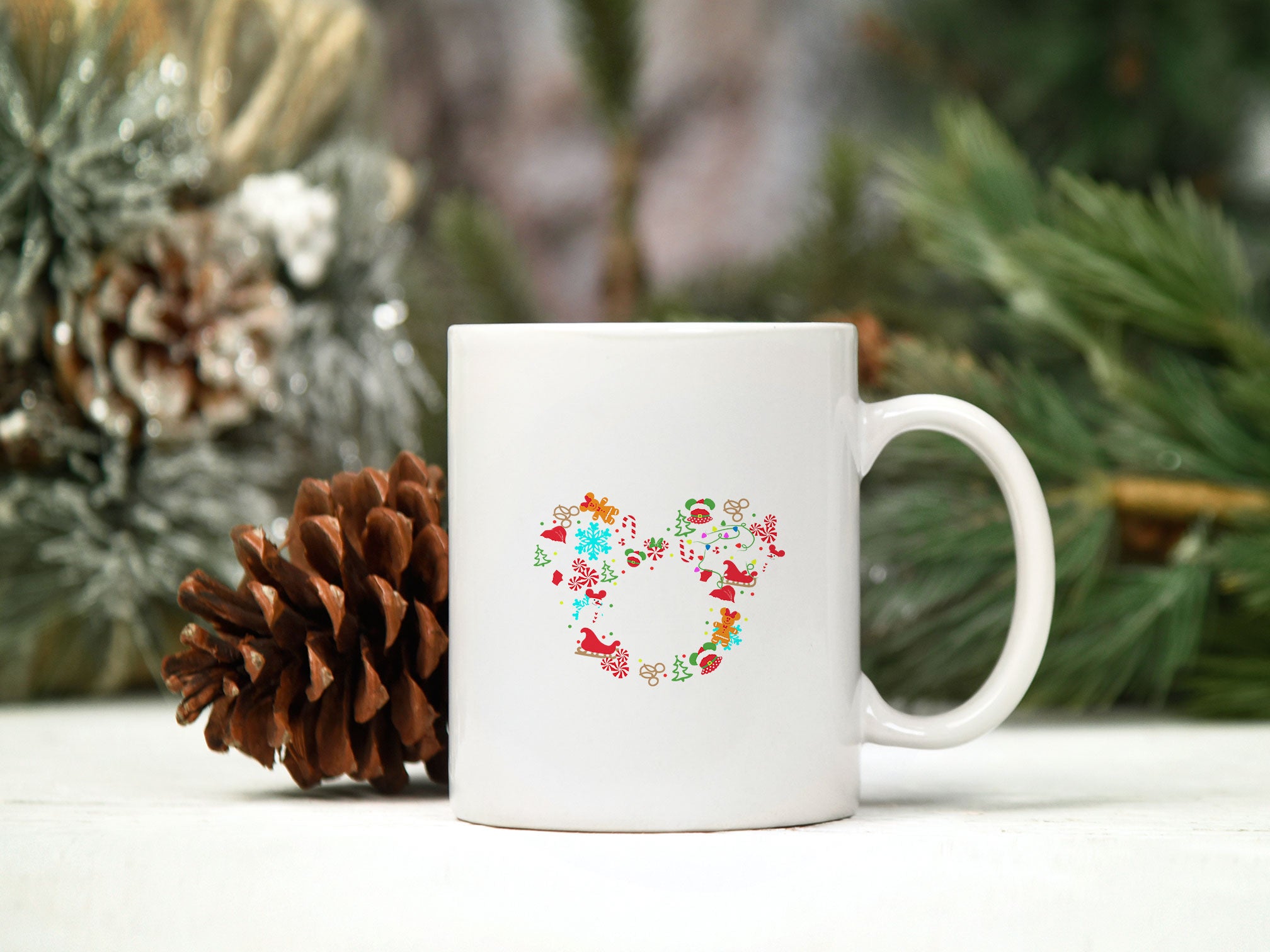 Merry Christmas Mickey Gift SVG, Christmas SVG PNG DXF EPS.