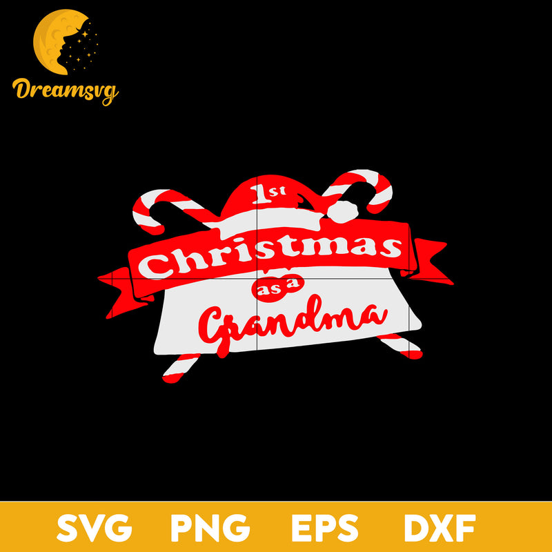 1St Christmas As A Grandma SVG