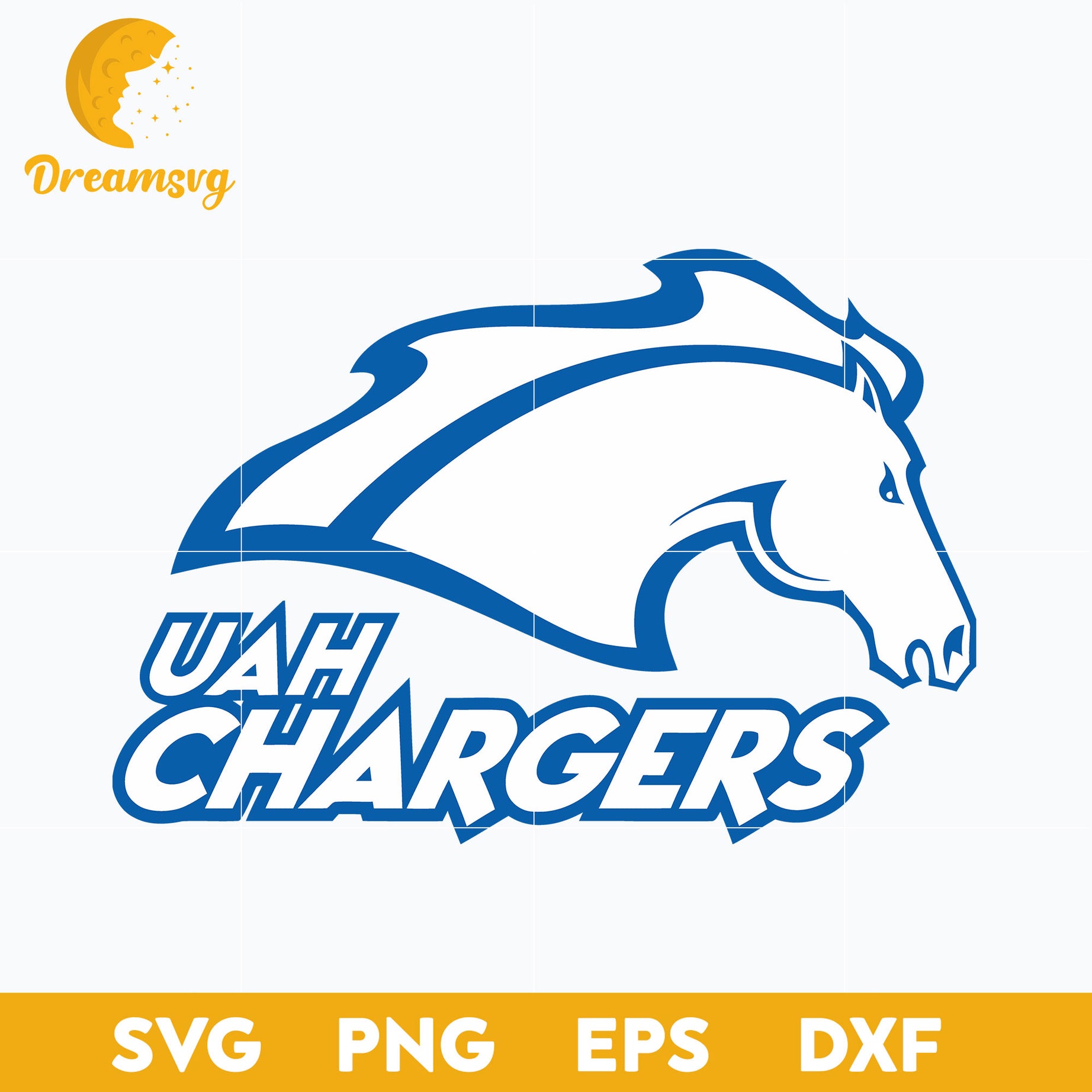 Alabama Huntsville Chargers Svg, Logo Ncaa Sport Svg, Ncaa Svg, Png, Dxf, Eps Download File.