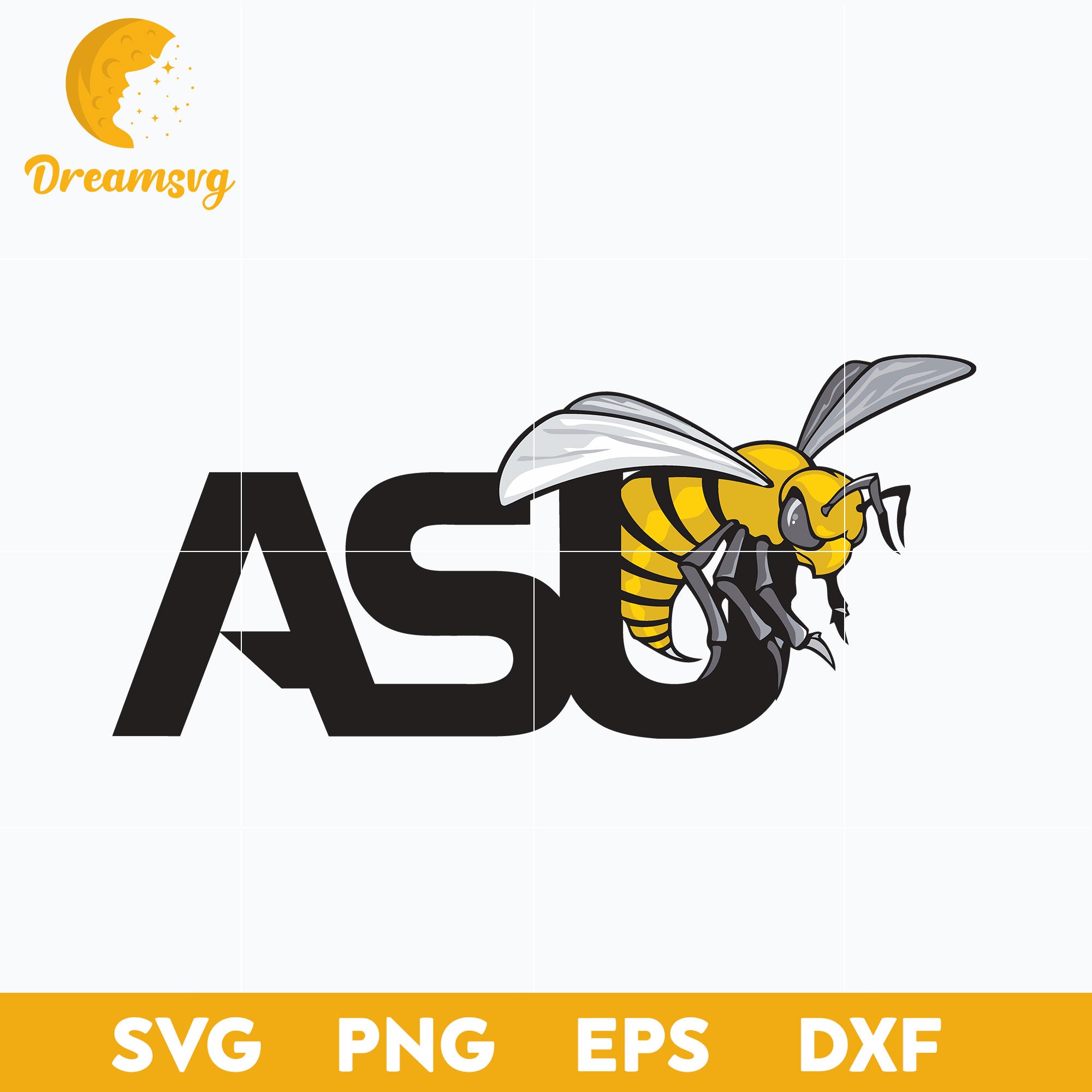 Alabama State Hornets Svg, Logo Ncaa Sport Svg, Ncaa Svg, Png, Dxf, Eps Download File.