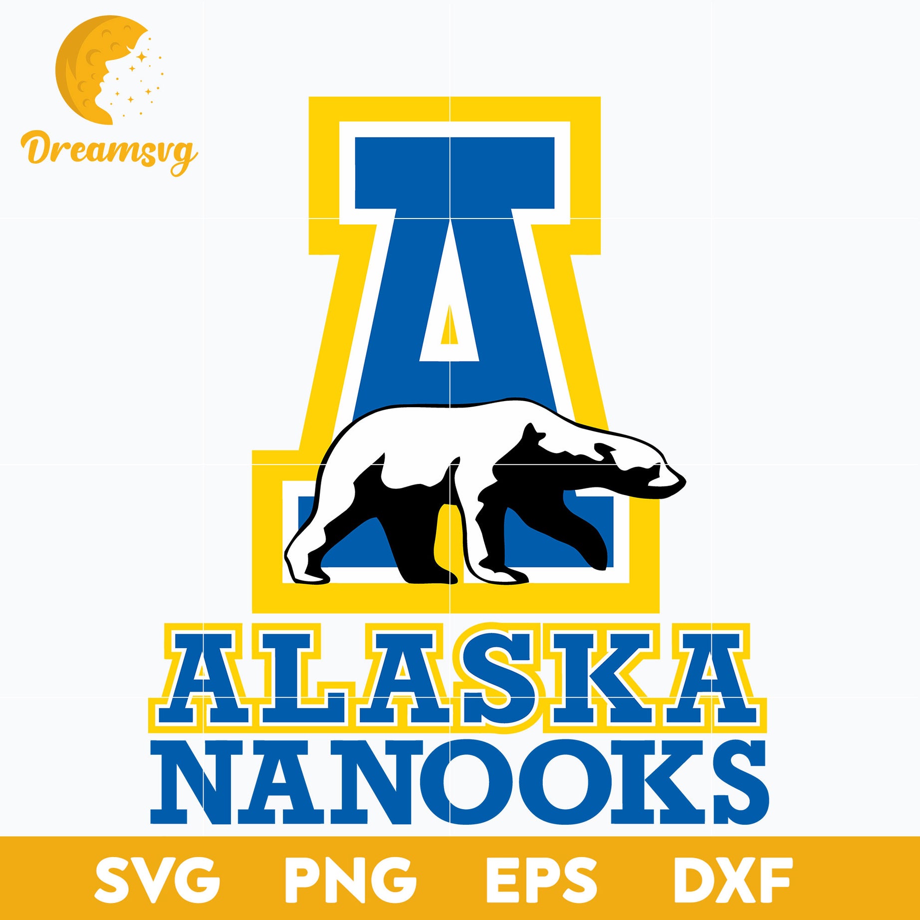 Alaska Nanooks Svg, Logo Ncaa Sport Svg, Ncaa Svg, Png, Dxf, Eps Download File.