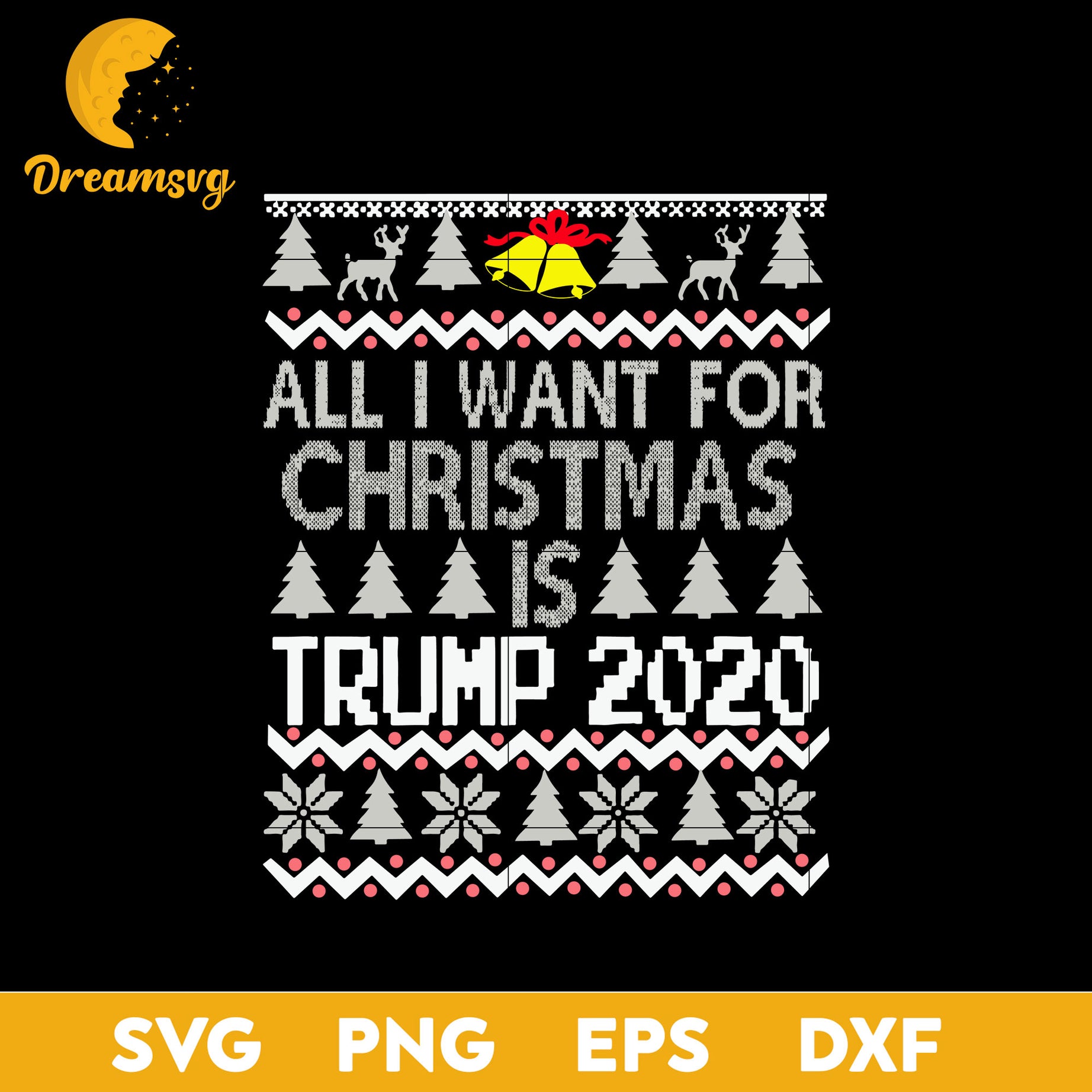 All I Want For Christmas Trump 2020 SVG