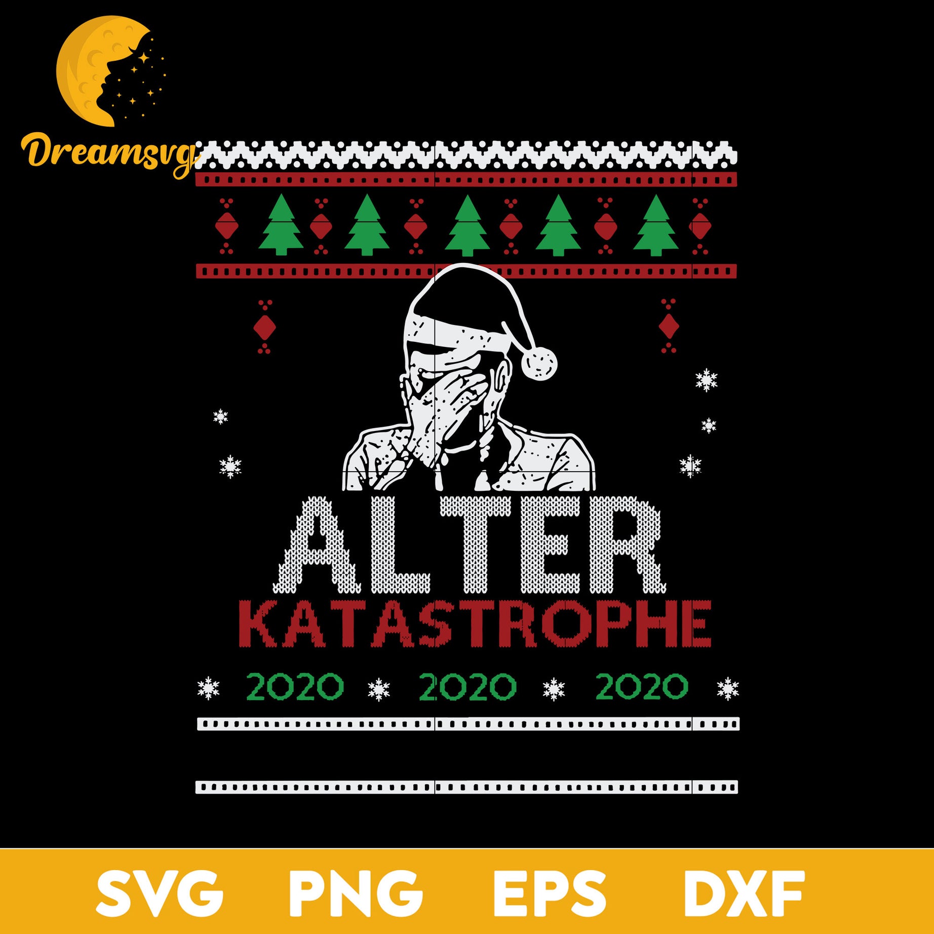 Alter Katastrophe 2020 Michael Manousakis  Christmas SVG, Christmas SVG, PNG DXF EPS Digital File.