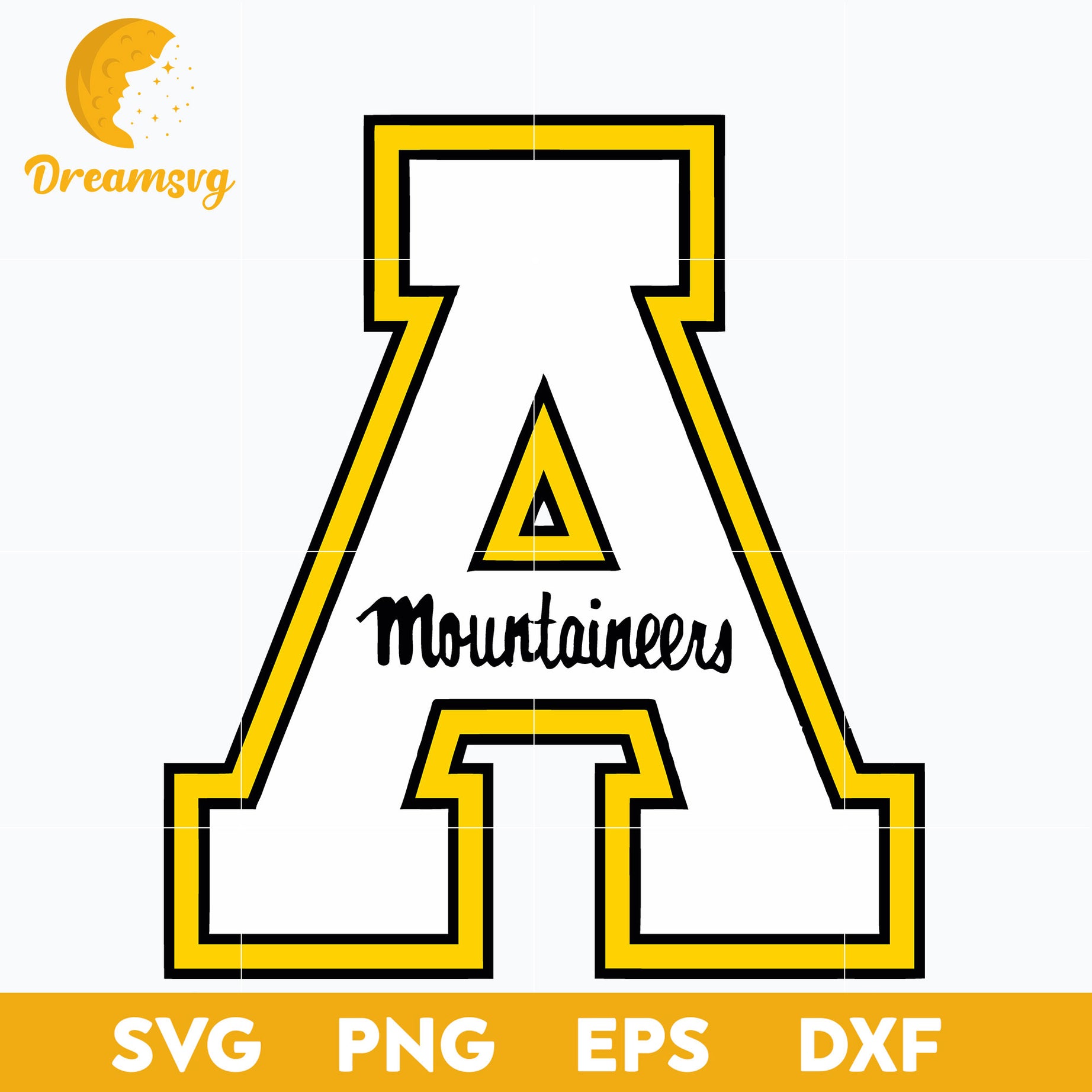 Appalachian State Mountaineers Svg, Logo Ncaa Sport Svg, Ncaa Svg, Png, Dxf, Eps Download File.