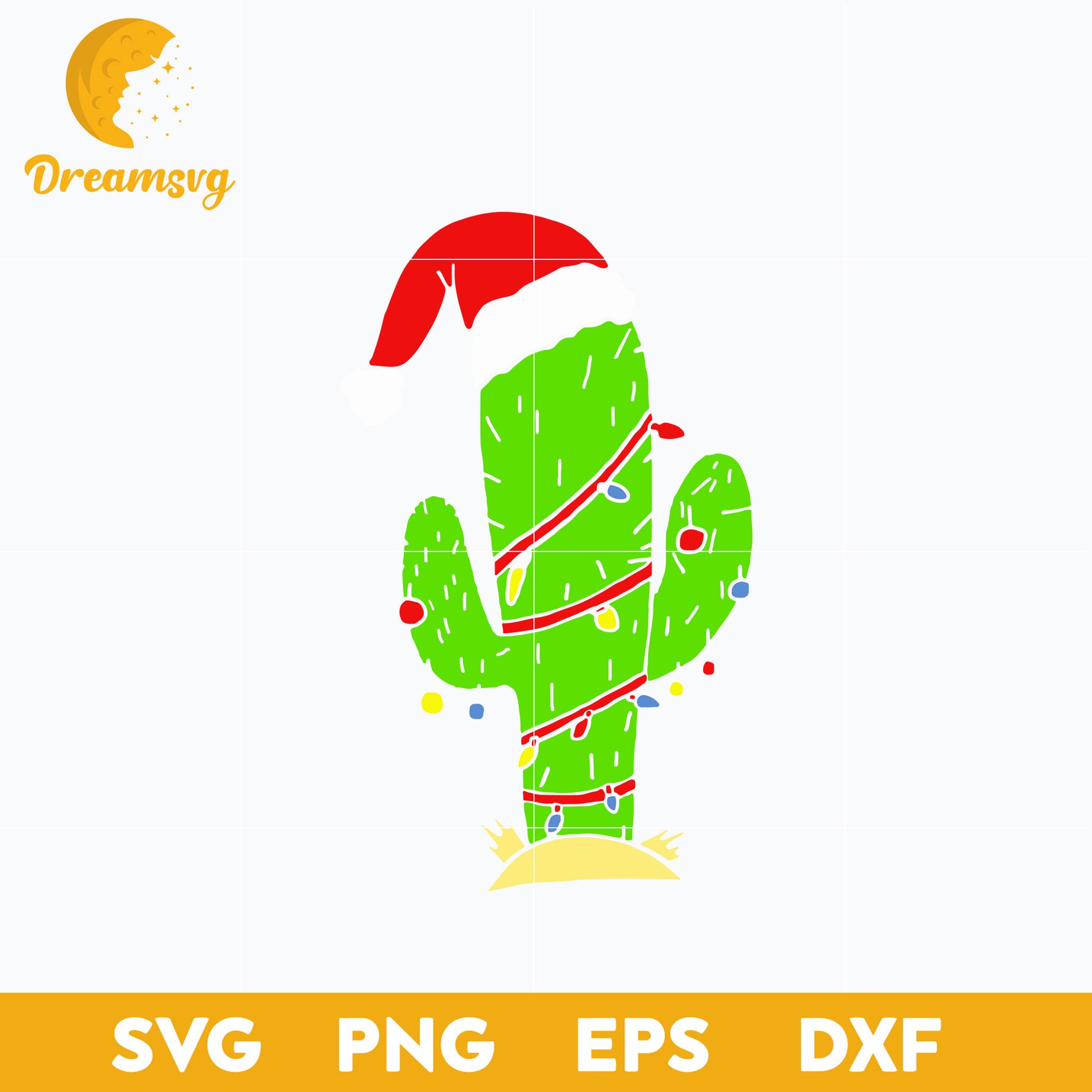 Arizona Cactus Christmas SVG