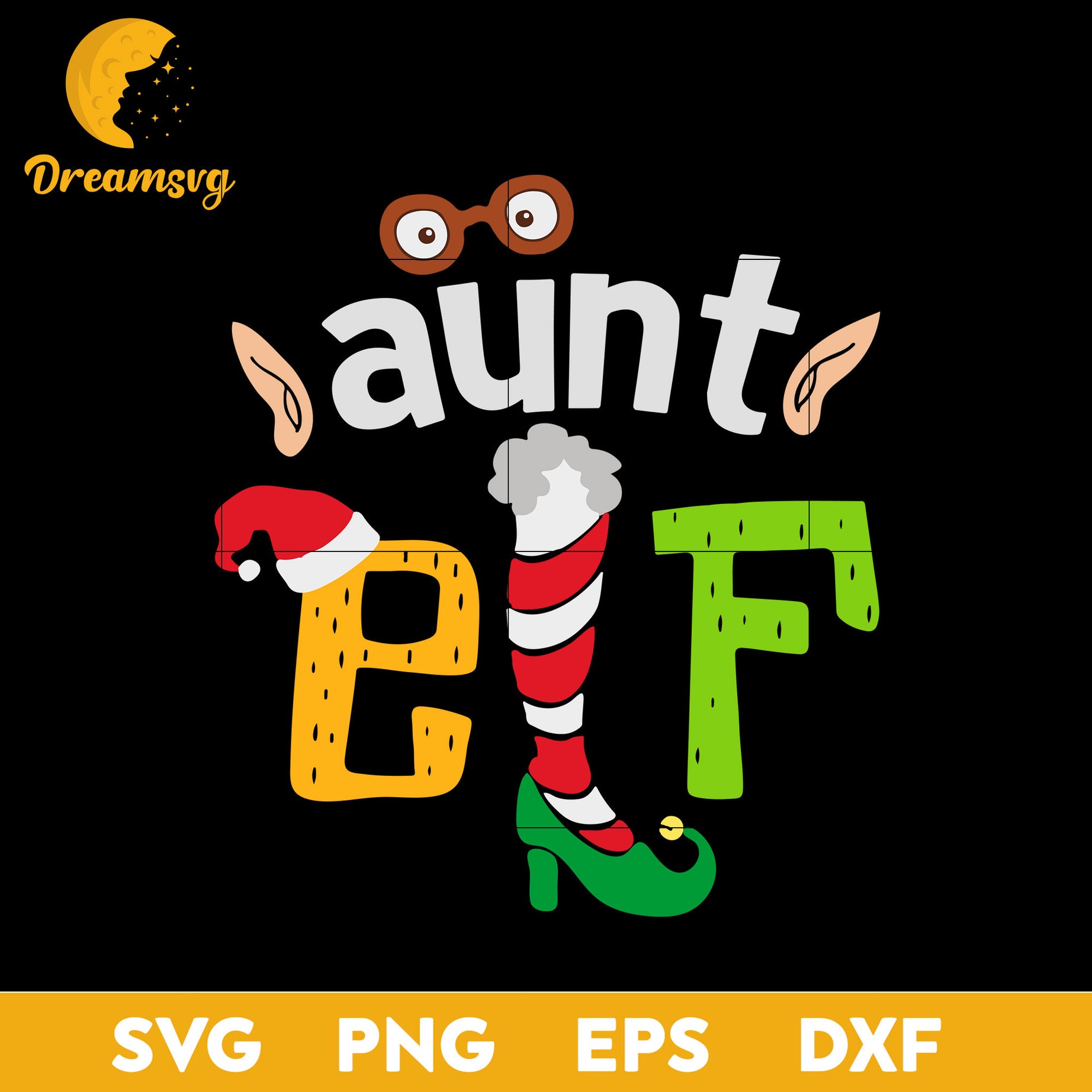 Aunt Elf Squad Family Christmas SVG