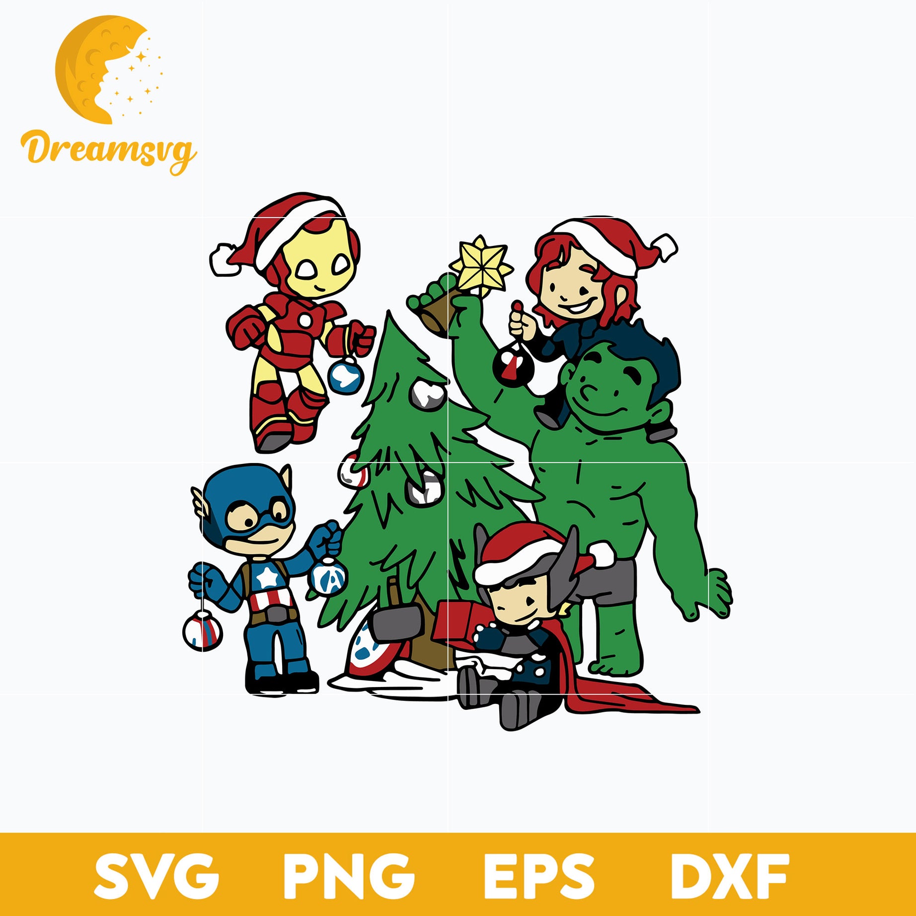 Avengers Christmas Jumper Iron Man SVG