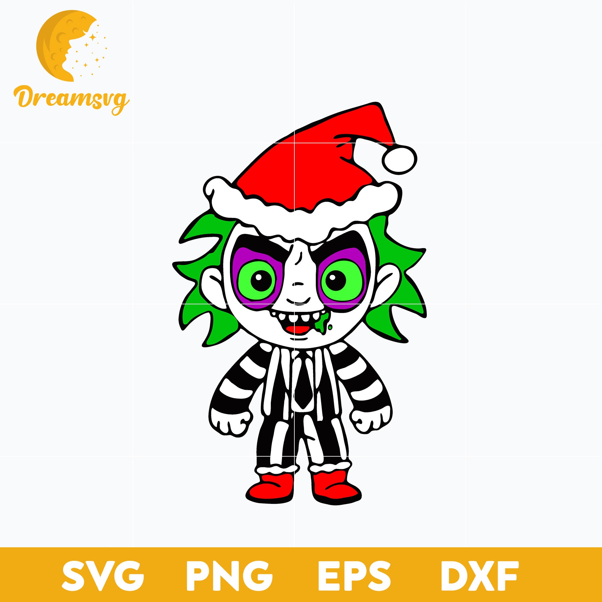 Beetlejuice Horror Movie Christmas SVG