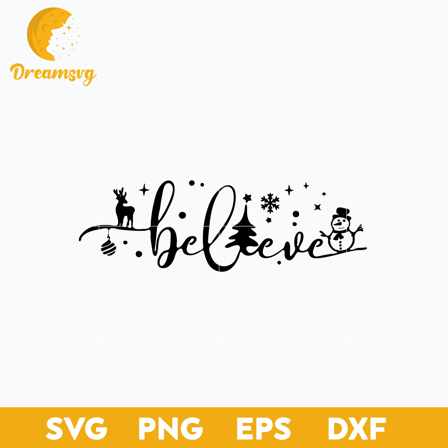 Believe Christmas SVG