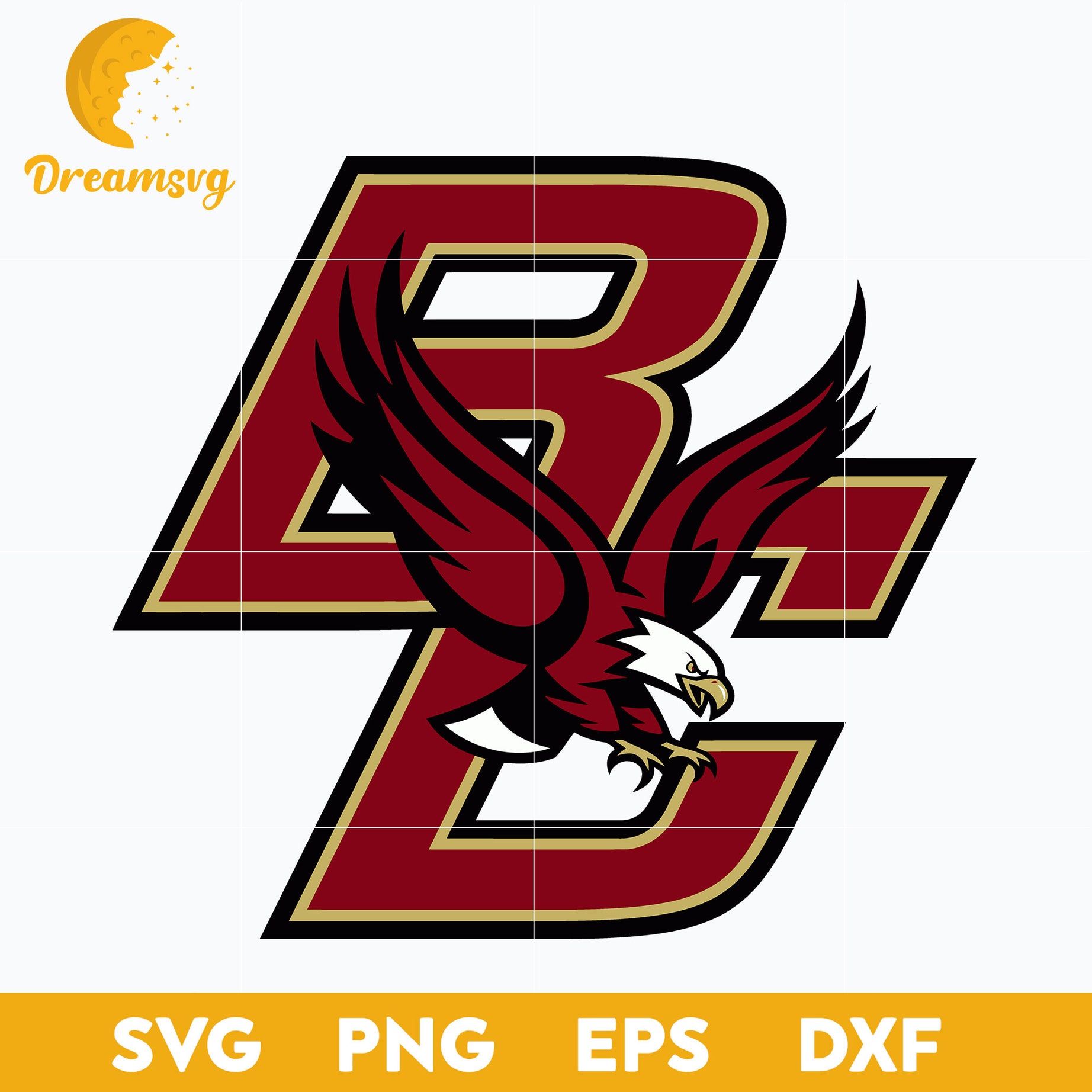 Boston College Eagles Svg, Logo Ncaa Sport Svg, Ncaa Svg, Png, Dxf, Eps Download File.