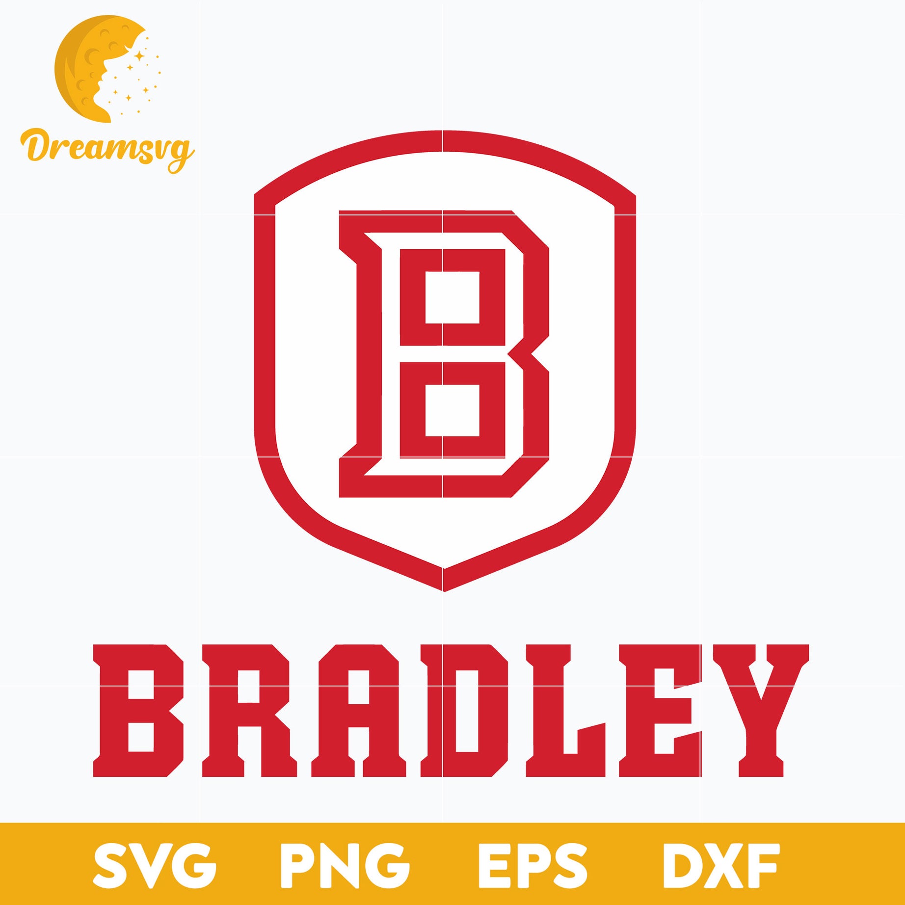 Bradley Braves Svg, Logo Ncaa Sport Svg, Ncaa Svg, Png, Dxf, Eps Download File.