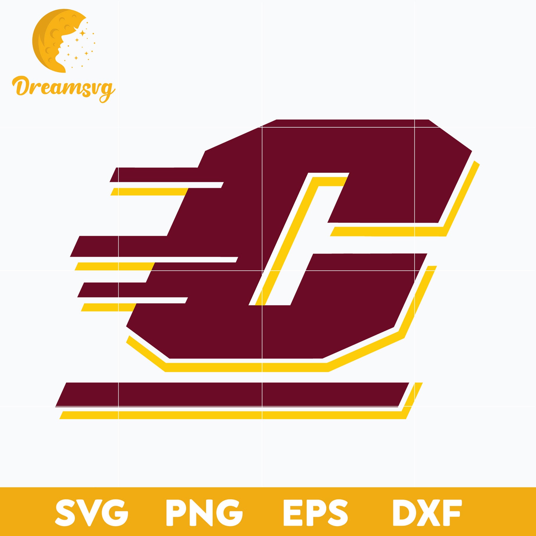 Central Michigan Chippewas Svg, Logo Ncaa Sport Svg, Ncaa Svg, Png, Dxf, Eps Download File.