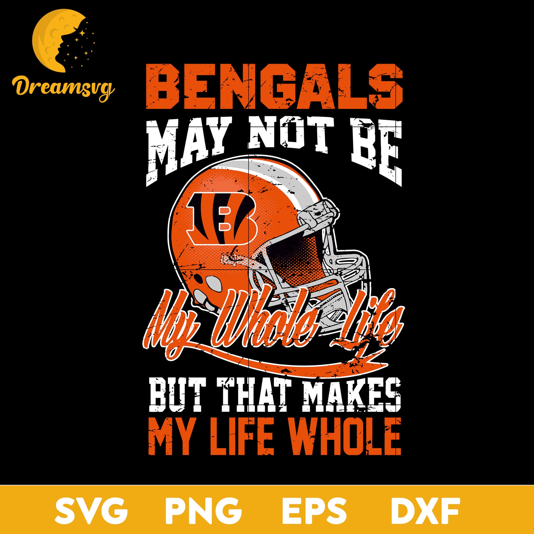 Cincinnati Bengals Svg, HELMET Bengals Nfl Svg,  Png, Dxf, Eps.