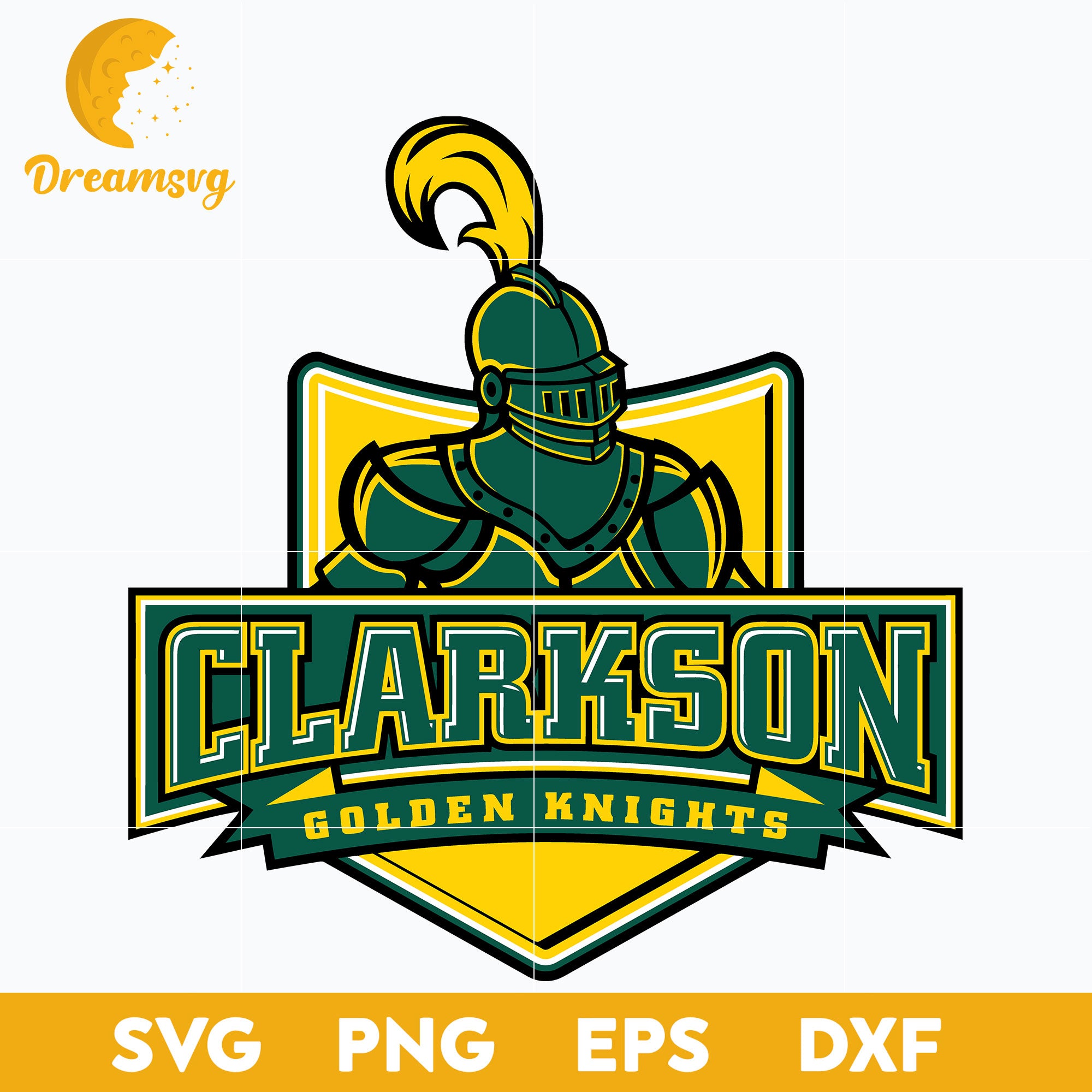 Clarkson Golden Knights Svg, Logo Ncaa Sport Svg, Ncaa Svg, Png, Dxf, Eps Download File.