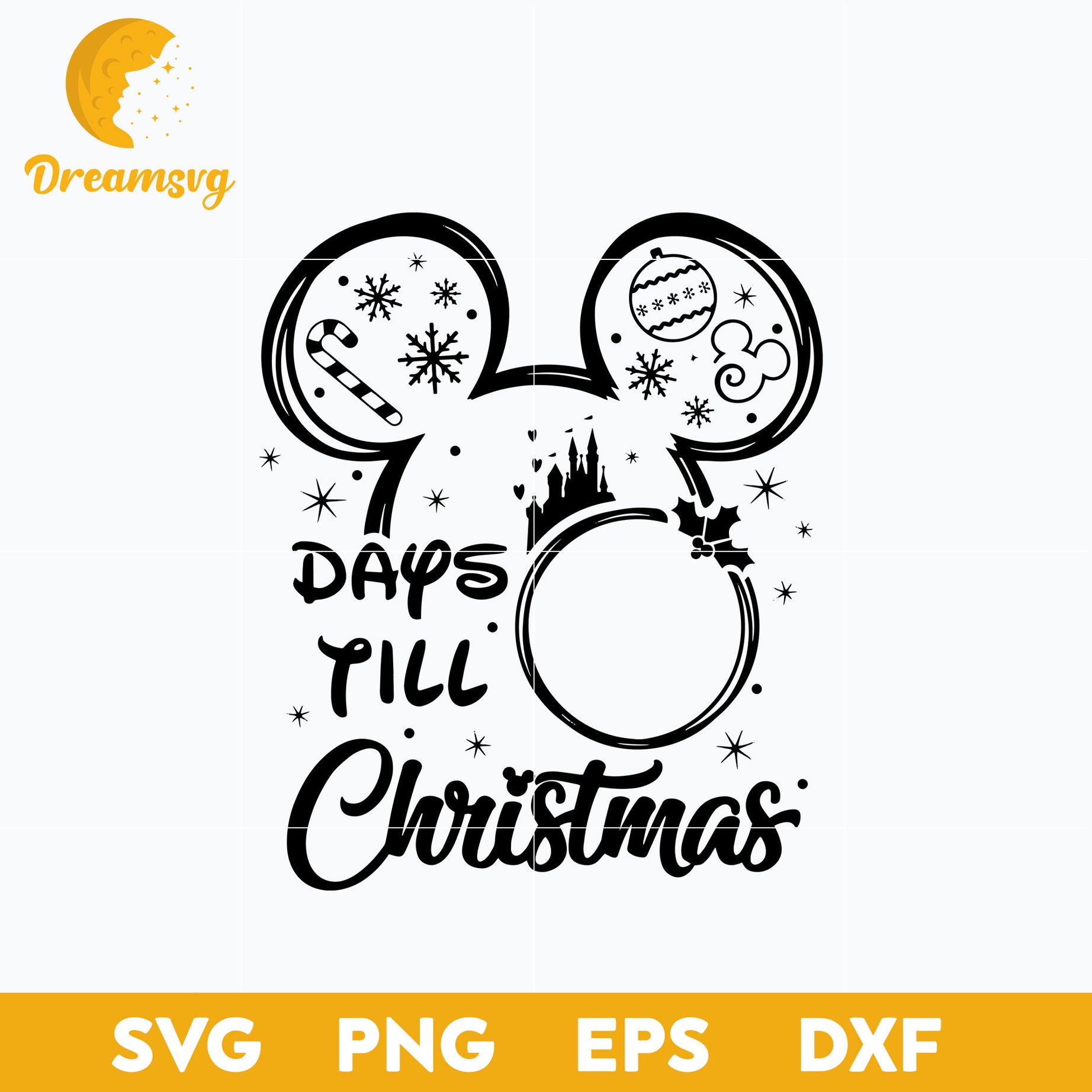 Days till Christmas SVG, Christmas SVG, PNG DXF EPS Digital File.