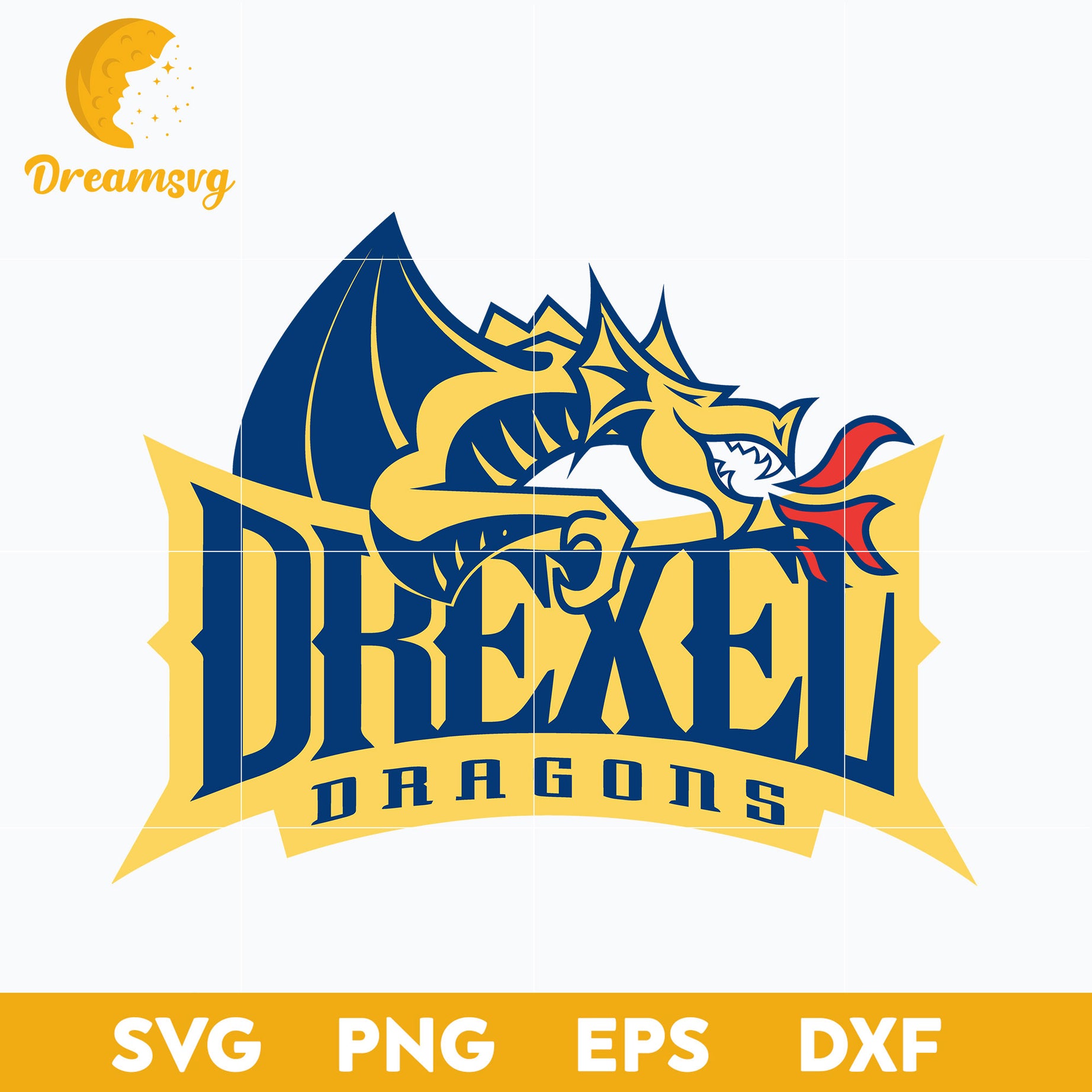 Drexel Dragons Svg, Logo Ncaa Sport Svg, Ncaa Svg, Png, Dxf, Eps Download File.