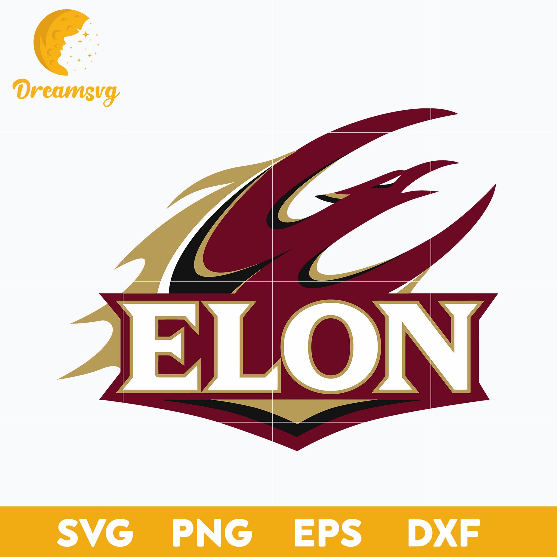 Elon Phoenix Svg, Logo Ncaa Sport Svg, Ncaa Svg, Png, Dxf, Eps Download File.