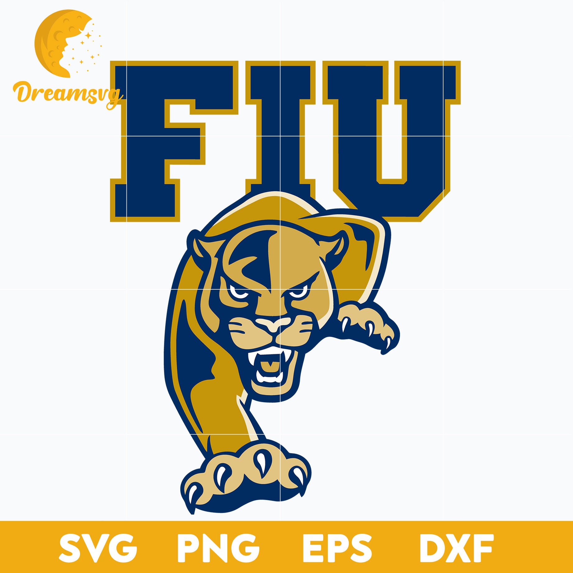 FIU Panthers Svg, Logo Ncaa Sport Svg, Ncaa Svg, Png, Dxf, Eps Download File.