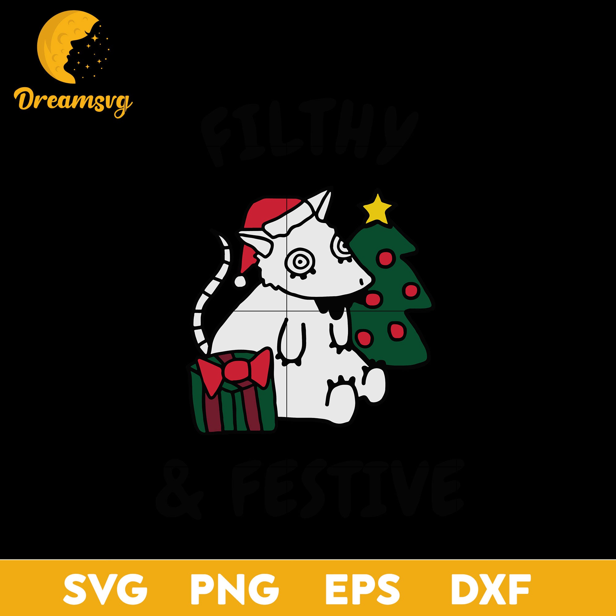 Filthy Festive Merry Christmas SVG, Christmas SVG, PNG DXF EPS Digital ...