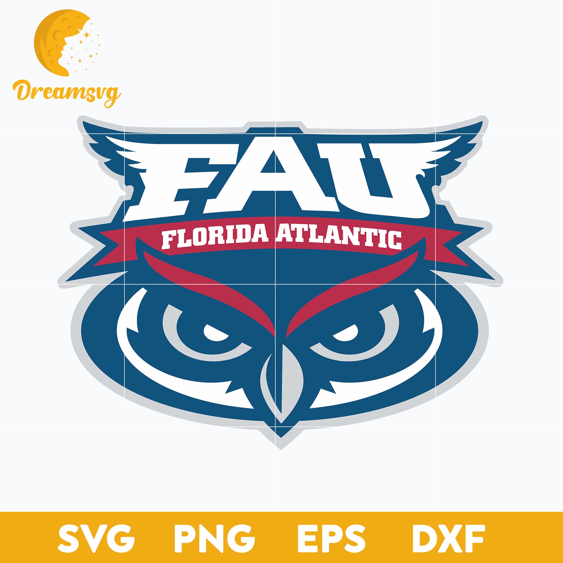 Florida Atlantic Owls Svg, Logo Ncaa Sport Svg, Ncaa Svg, Png, Dxf, Eps Download File.