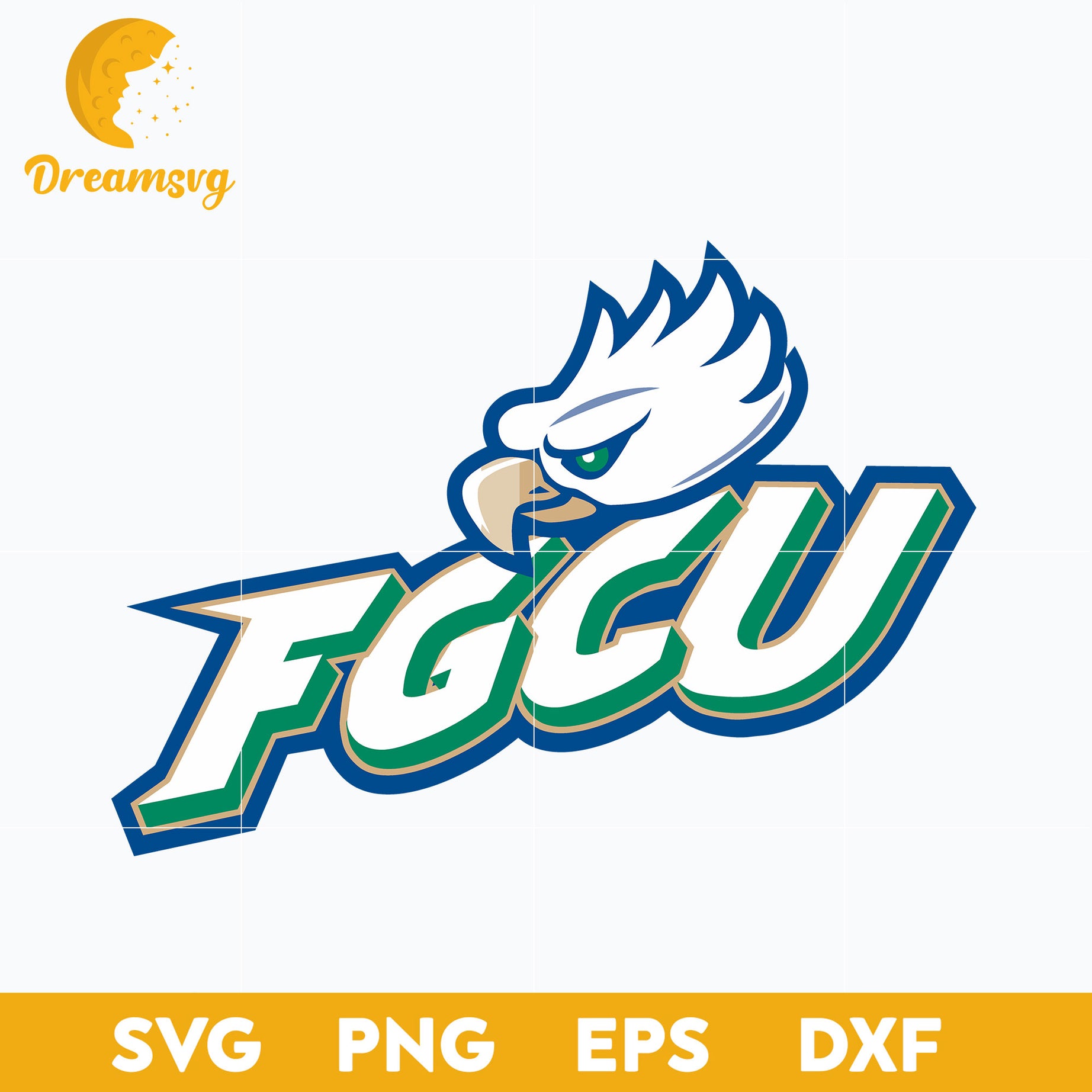 Florida Gulf Coast Eagles Svg, Logo Ncaa Sport Svg, Ncaa Svg, Png, Dxf, Eps Download File.