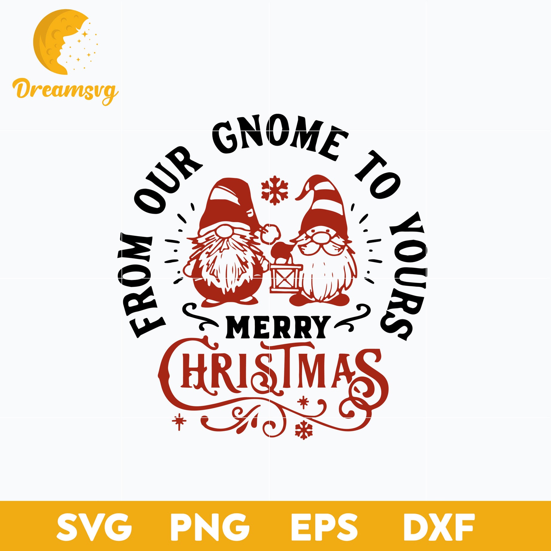 From Our Gnome To Your Merry Christmas SVG, Christmas SVG, PNG DXF EPS Digital File.