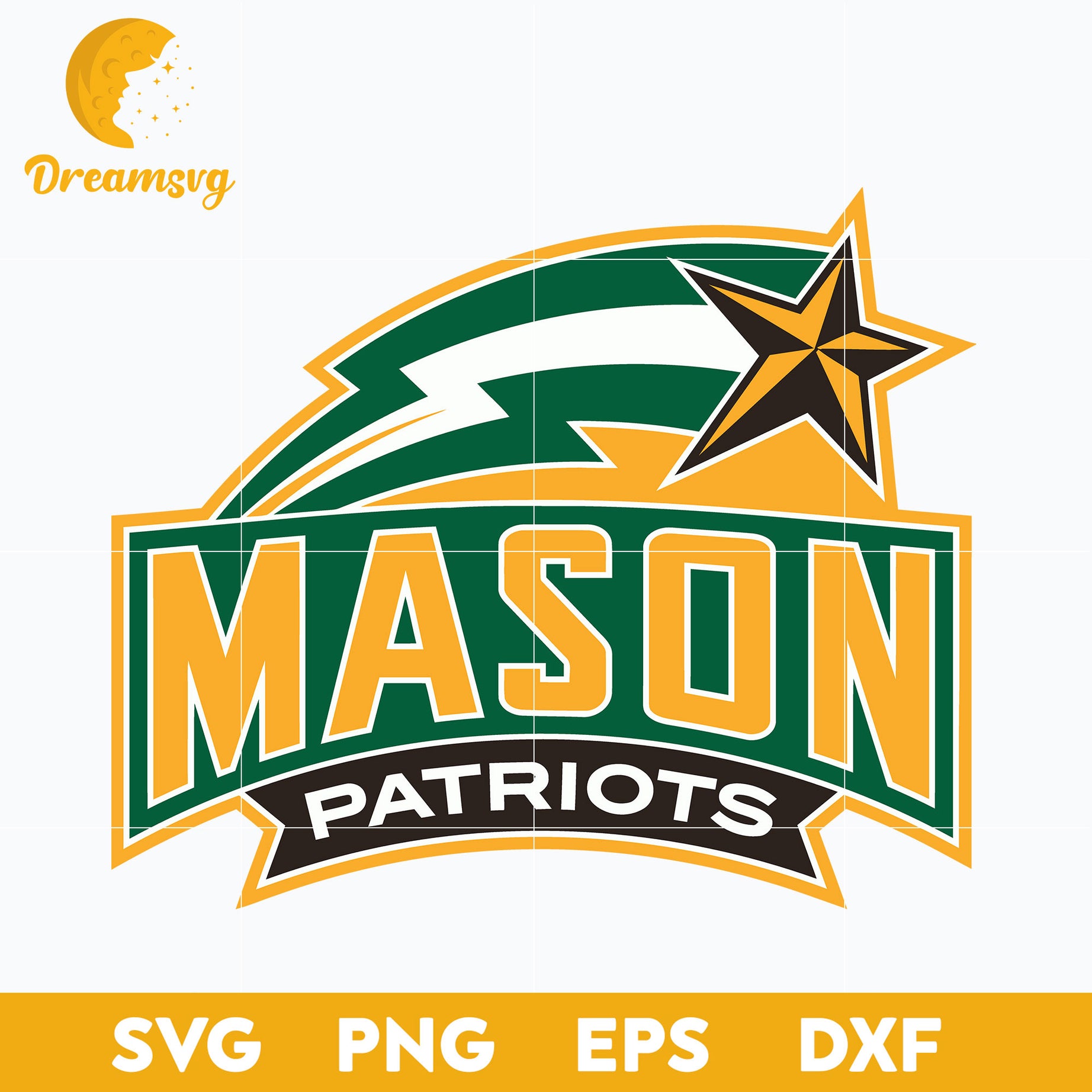 George Mason Patriots Svg, Logo Ncaa Sport Svg, Ncaa Svg, Png, Dxf, Eps Download File.