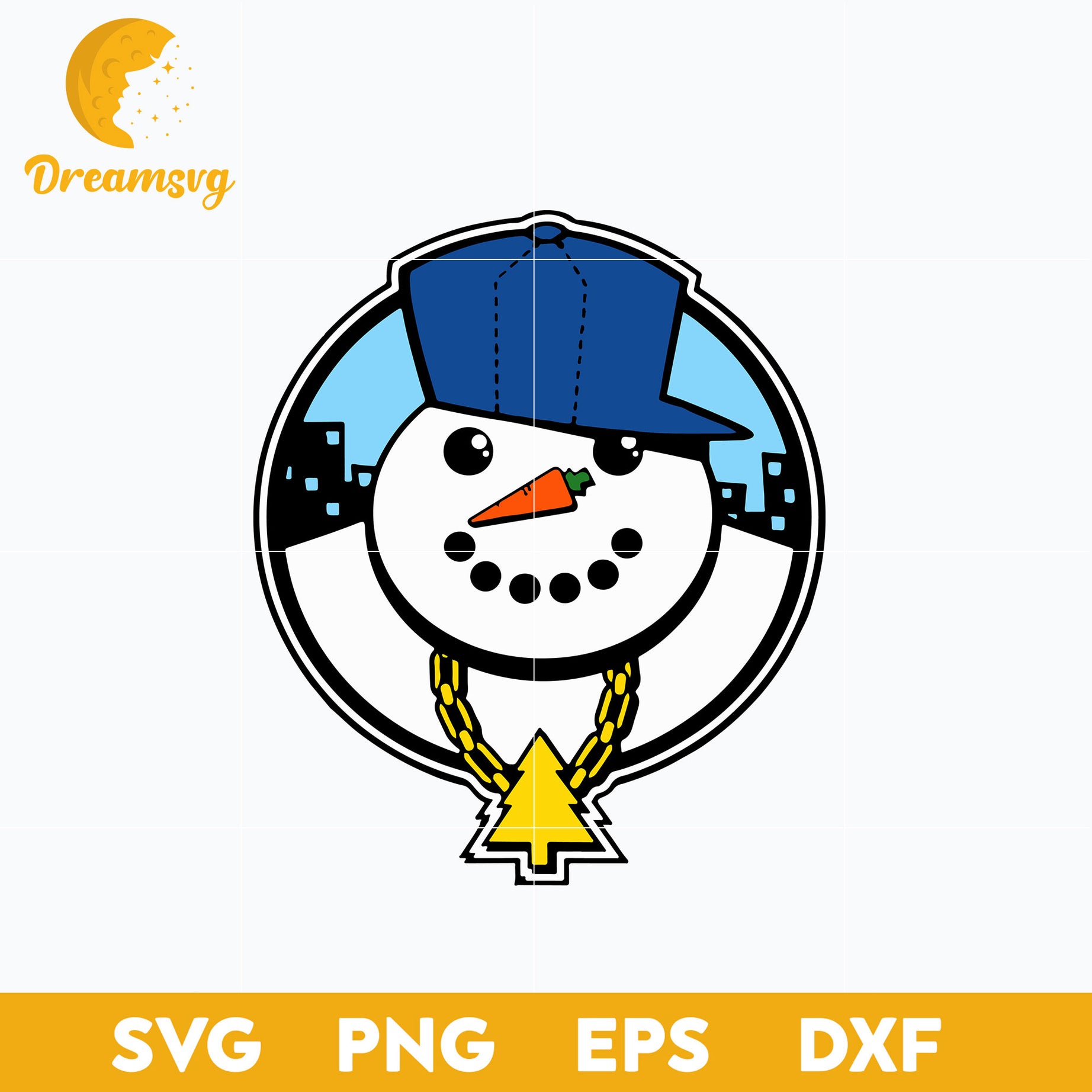 Ghetto Snowman Christmas SVG, Christmas SVG, PNG DXF EPS Digital File.