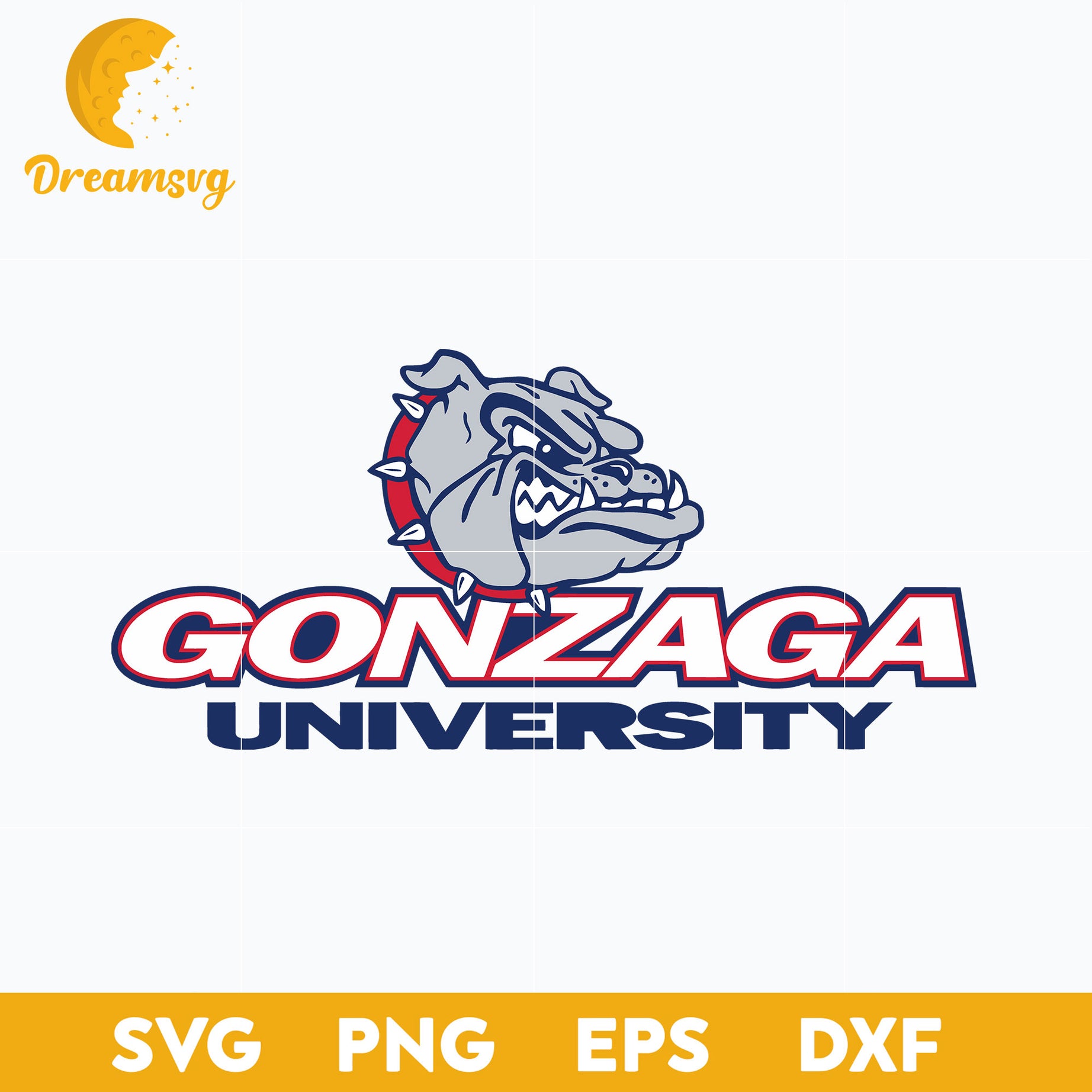 Gonzaga Bulldogs Svg, Logo Ncaa Sport Svg, Ncaa Svg, Png, Dxf, Eps Download File.