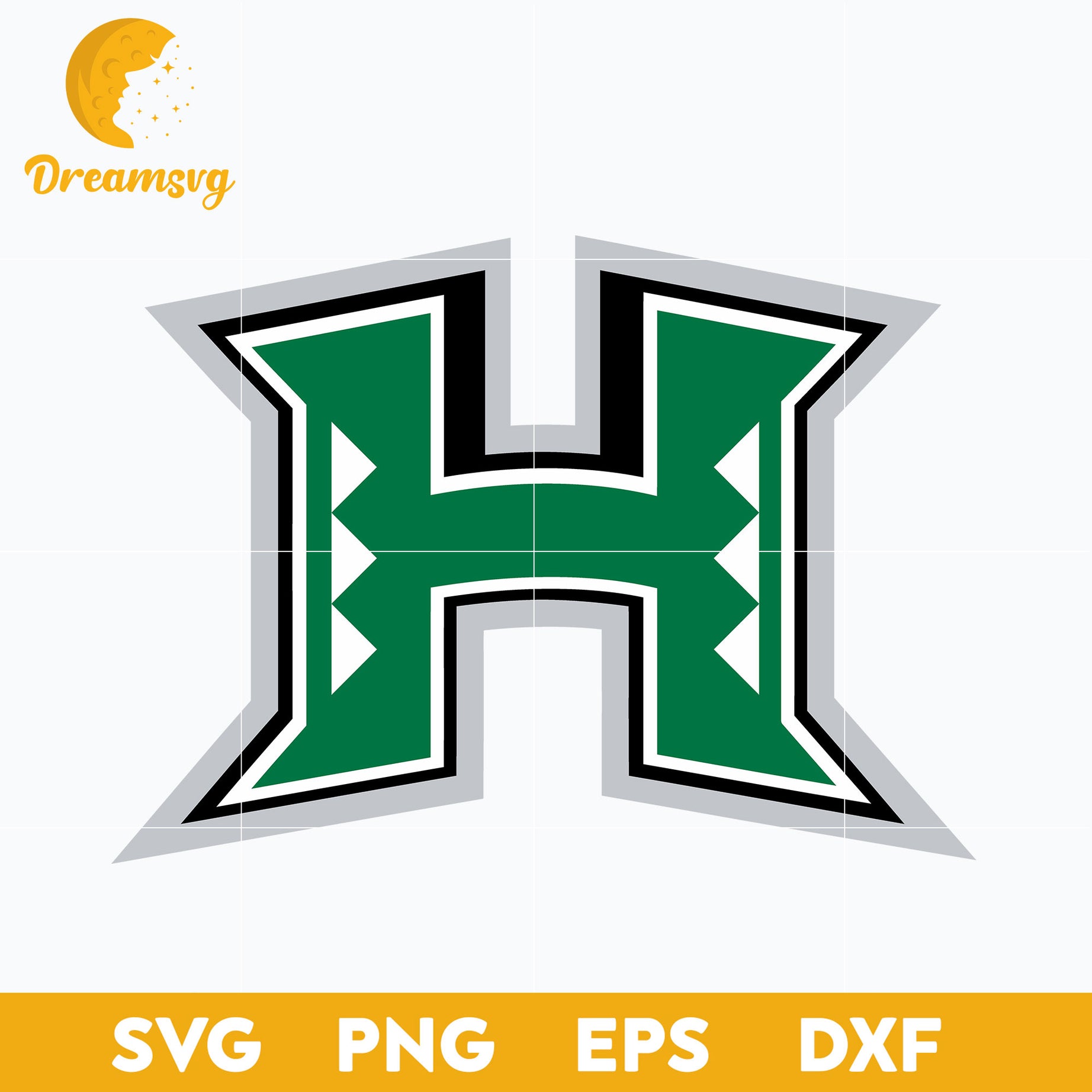 Hawaii Warriors Svg, Logo Ncaa Sport Svg, Ncaa Svg, Png, Dxf, Eps Download File.