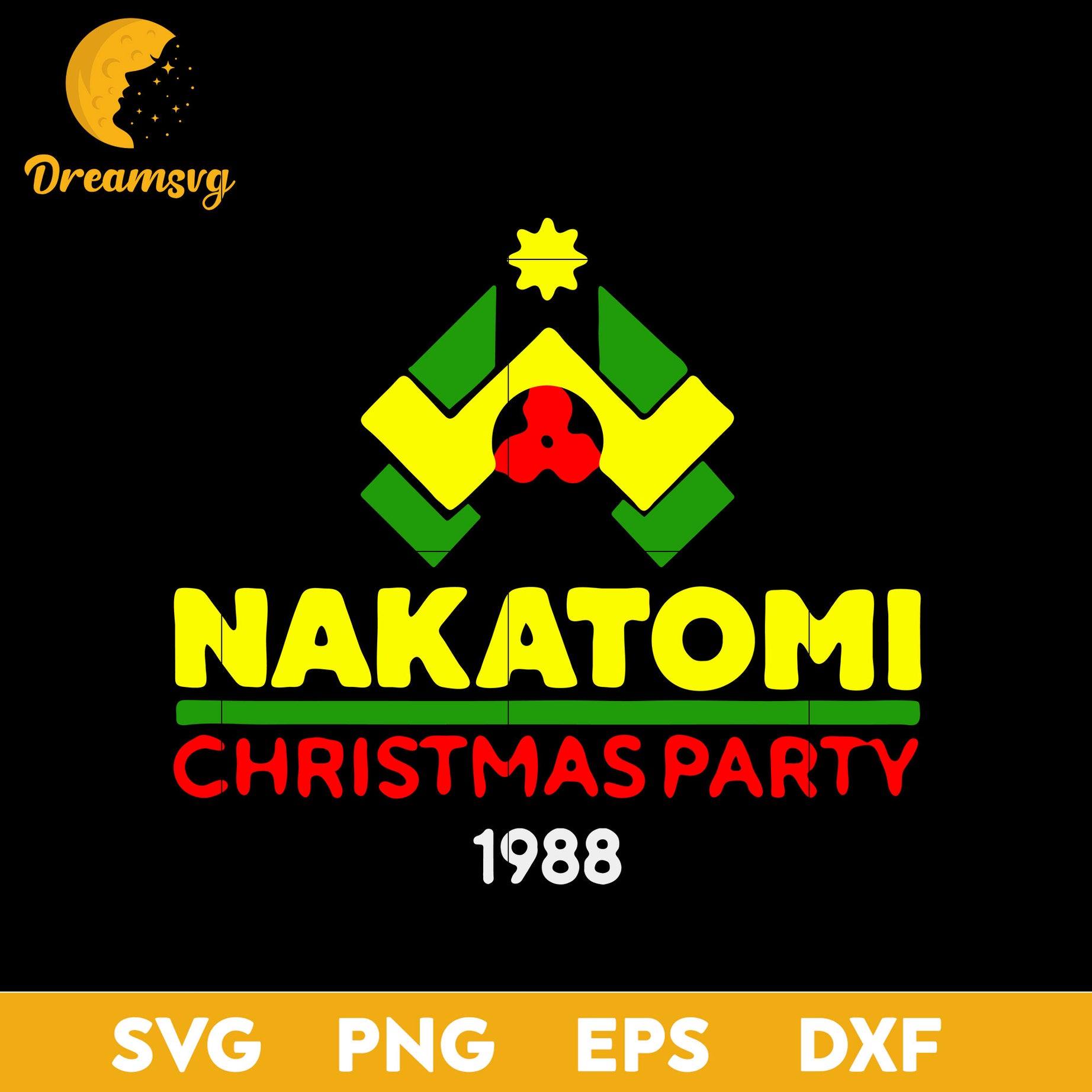 Holy Ellle Nakatomi Christmas SVG, Christmas SVG, PNG DXF EPS Digital File.