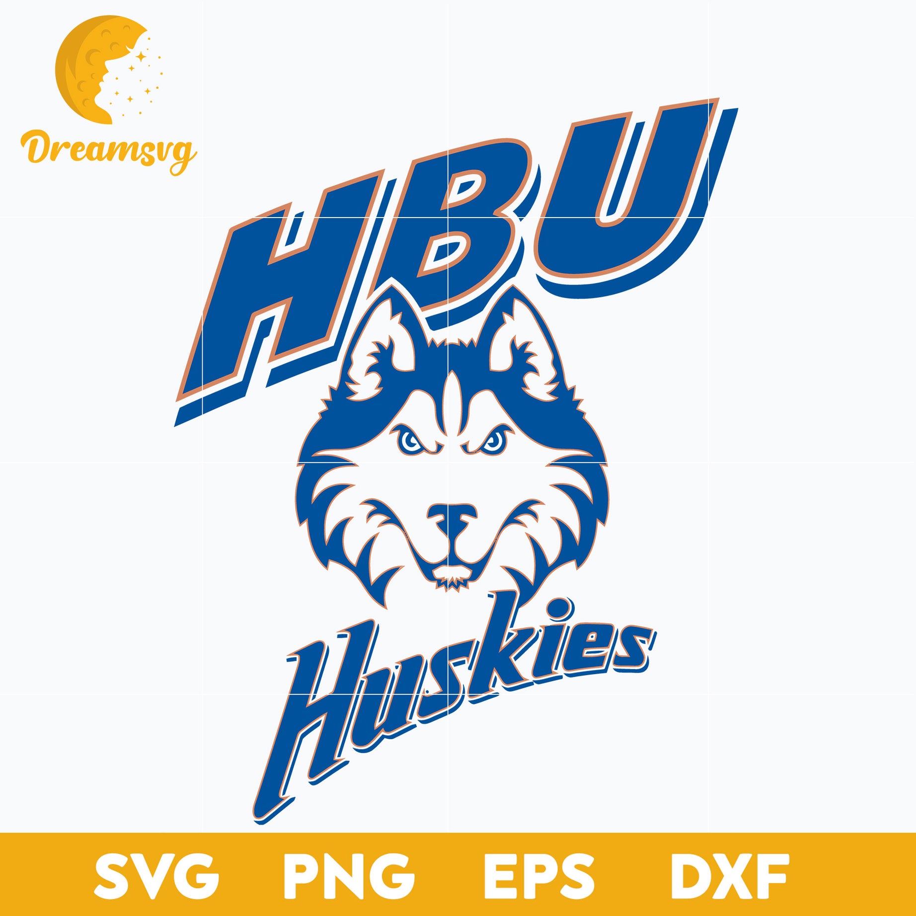 Houston Baptist Huskies Svg, Logo Ncaa Sport Svg, Ncaa Svg, Png, Dxf, Eps Download File.
